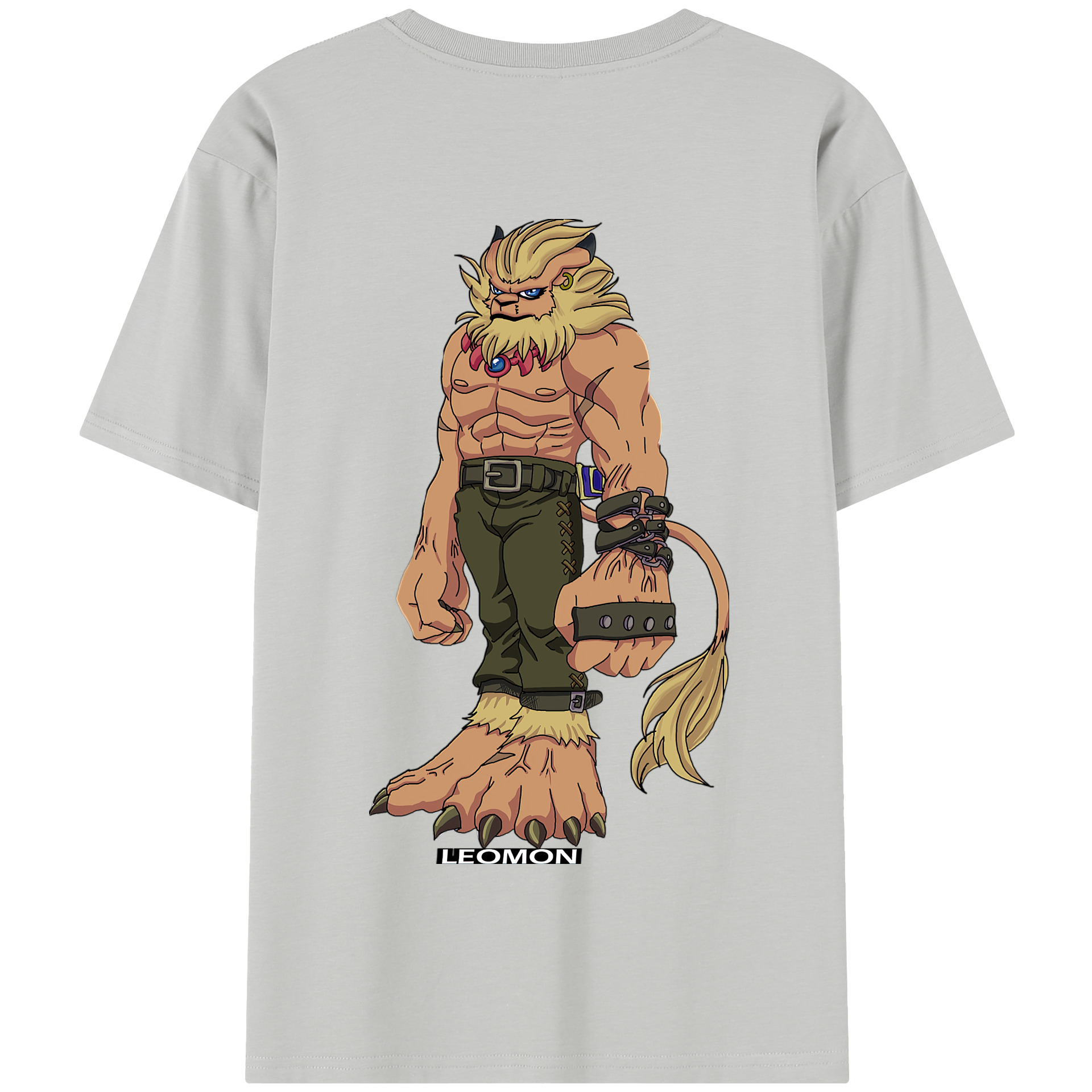 （画像用） Digimon デジタルモンスター/デジモン 綿100％半袖Tシャツ（背面プリント）