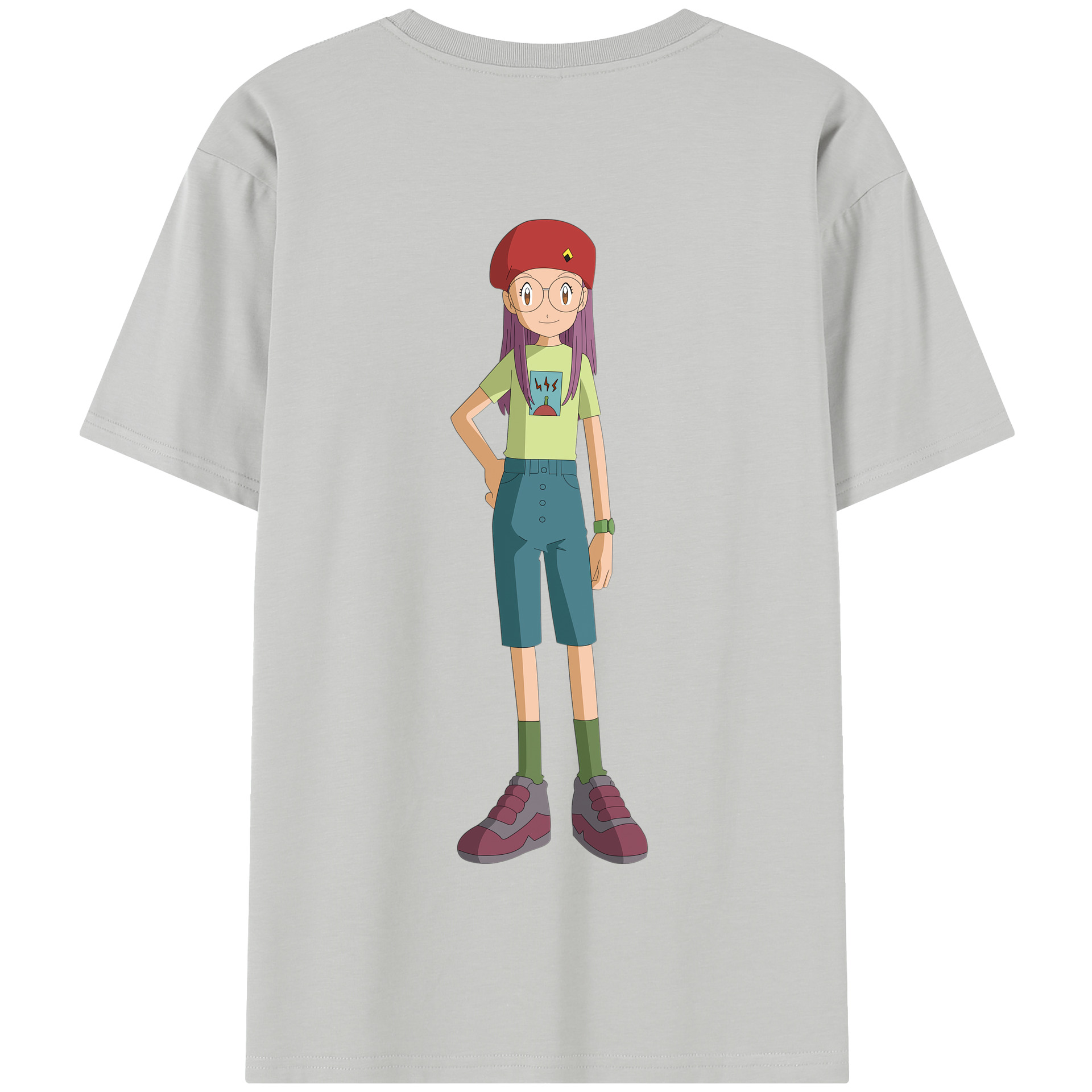 （画像用） Digimon デジタルモンスター/デジモン 綿100％半袖Tシャツ（背面プリント）