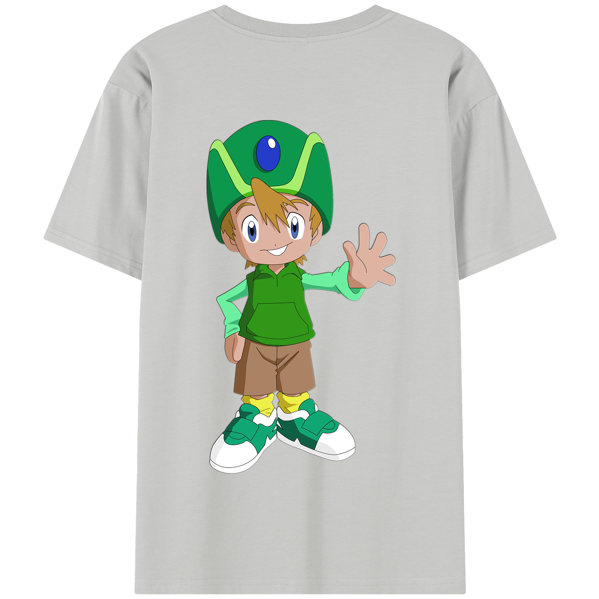 （画像用） Digimon デジタルモンスター/デジモン 綿100％半袖Tシャツ（背面プリント）
