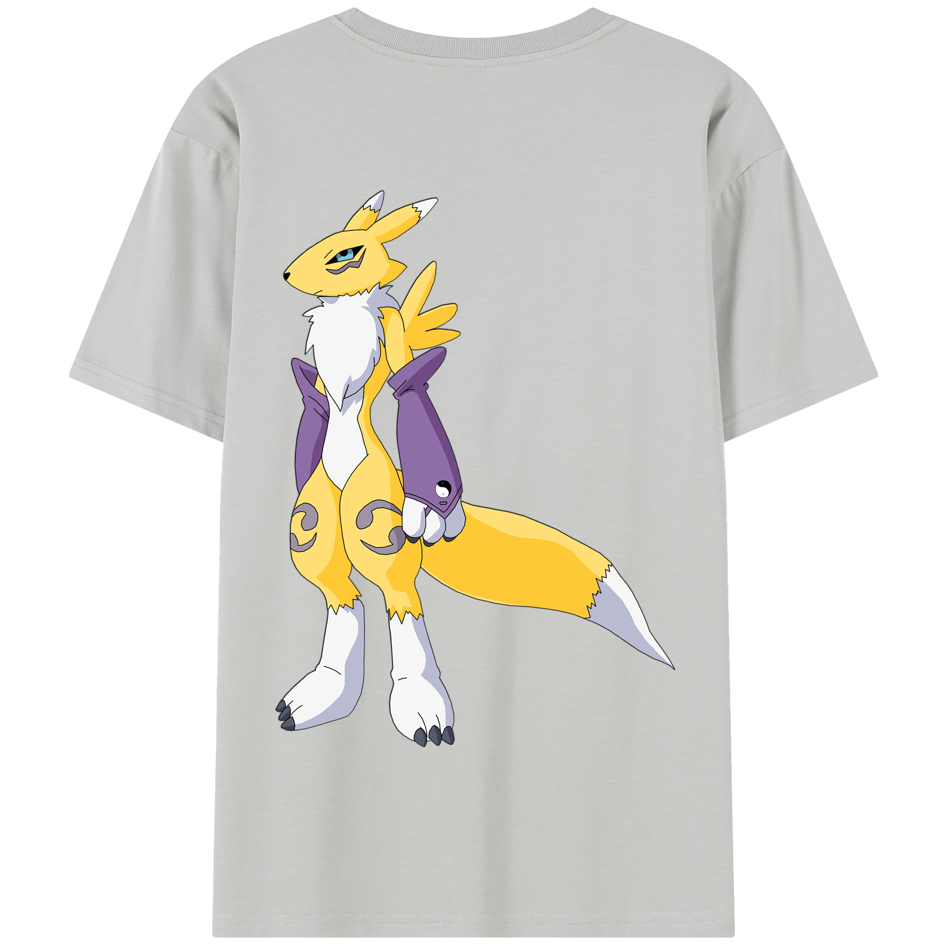 （画像用） Digimon デジタルモンスター/デジモン 綿100％半袖Tシャツ（背面プリント）