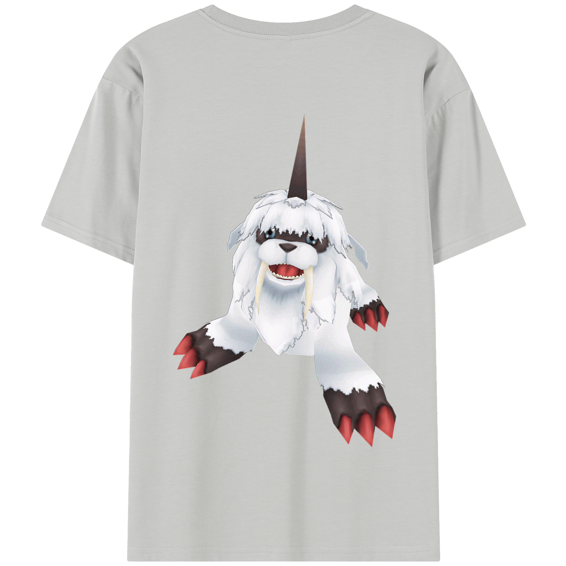 （画像用） Digimon デジタルモンスター/デジモン 綿100％半袖Tシャツ（背面プリント）