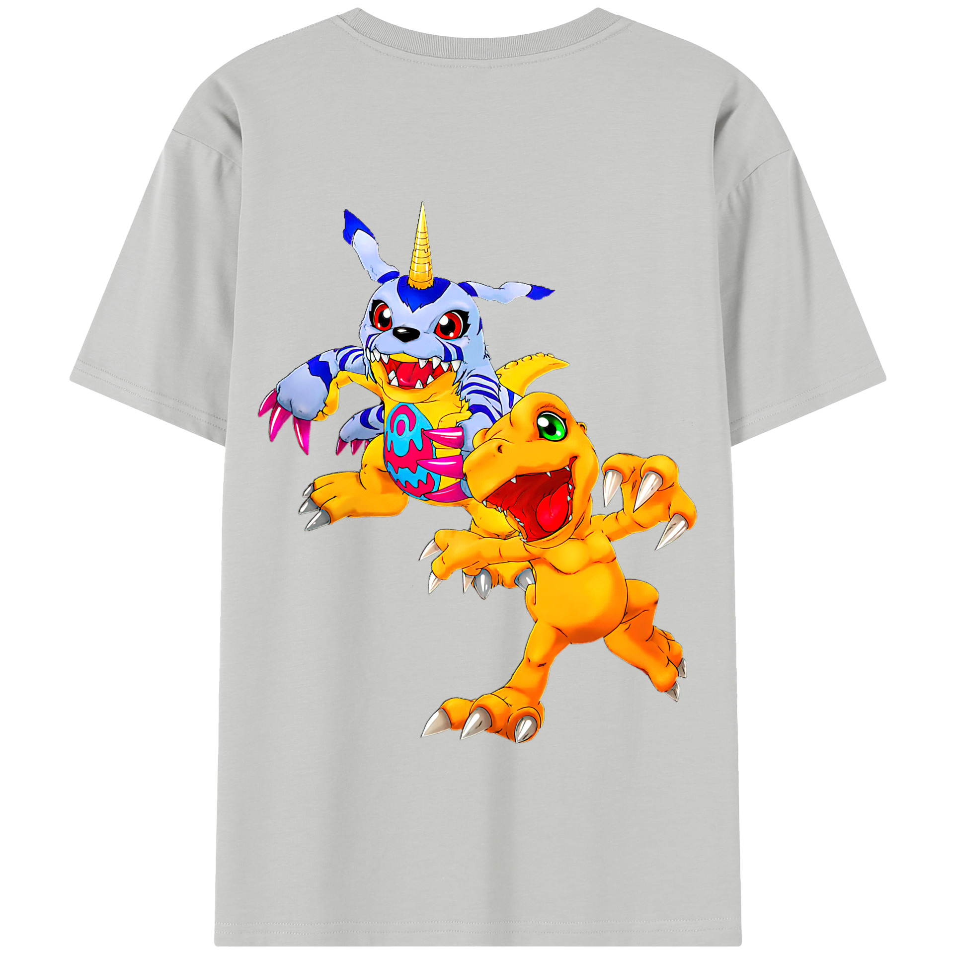 （画像用） Digimon デジタルモンスター/デジモン 綿100％半袖Tシャツ（背面プリント）