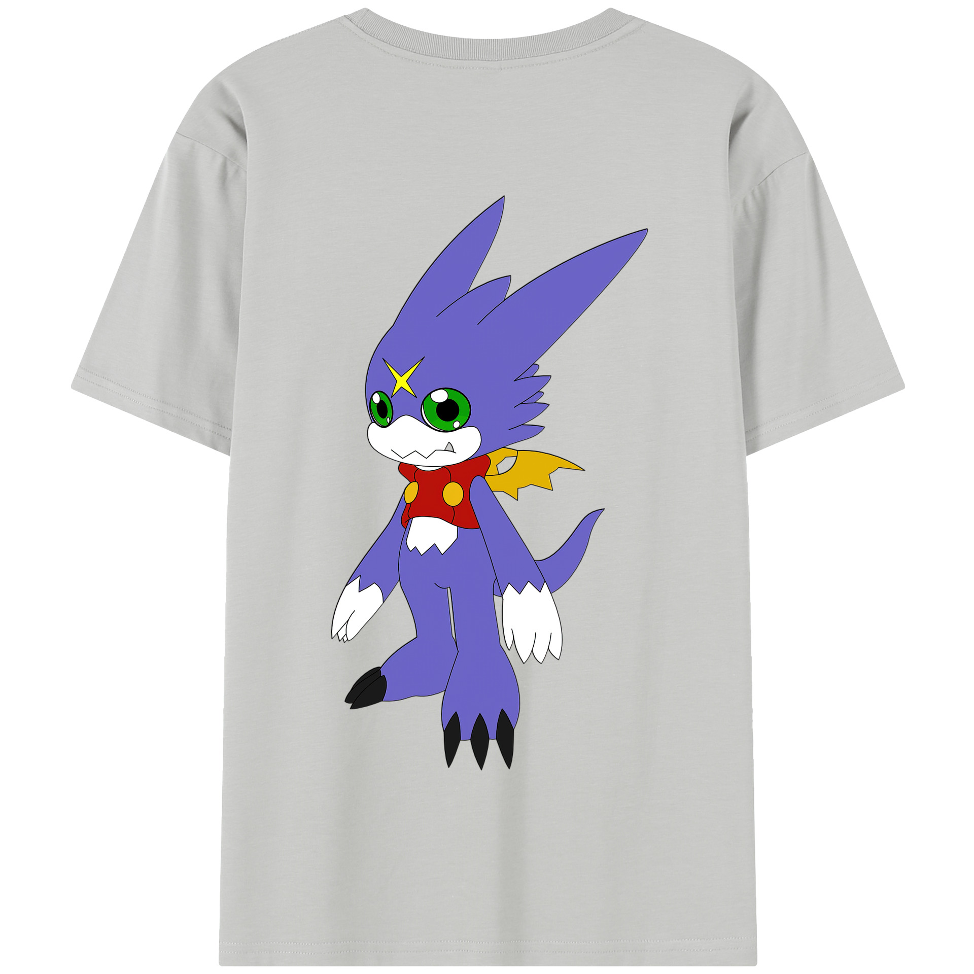 （画像用） Digimon デジタルモンスター/デジモン 綿100％半袖Tシャツ（背面プリント）