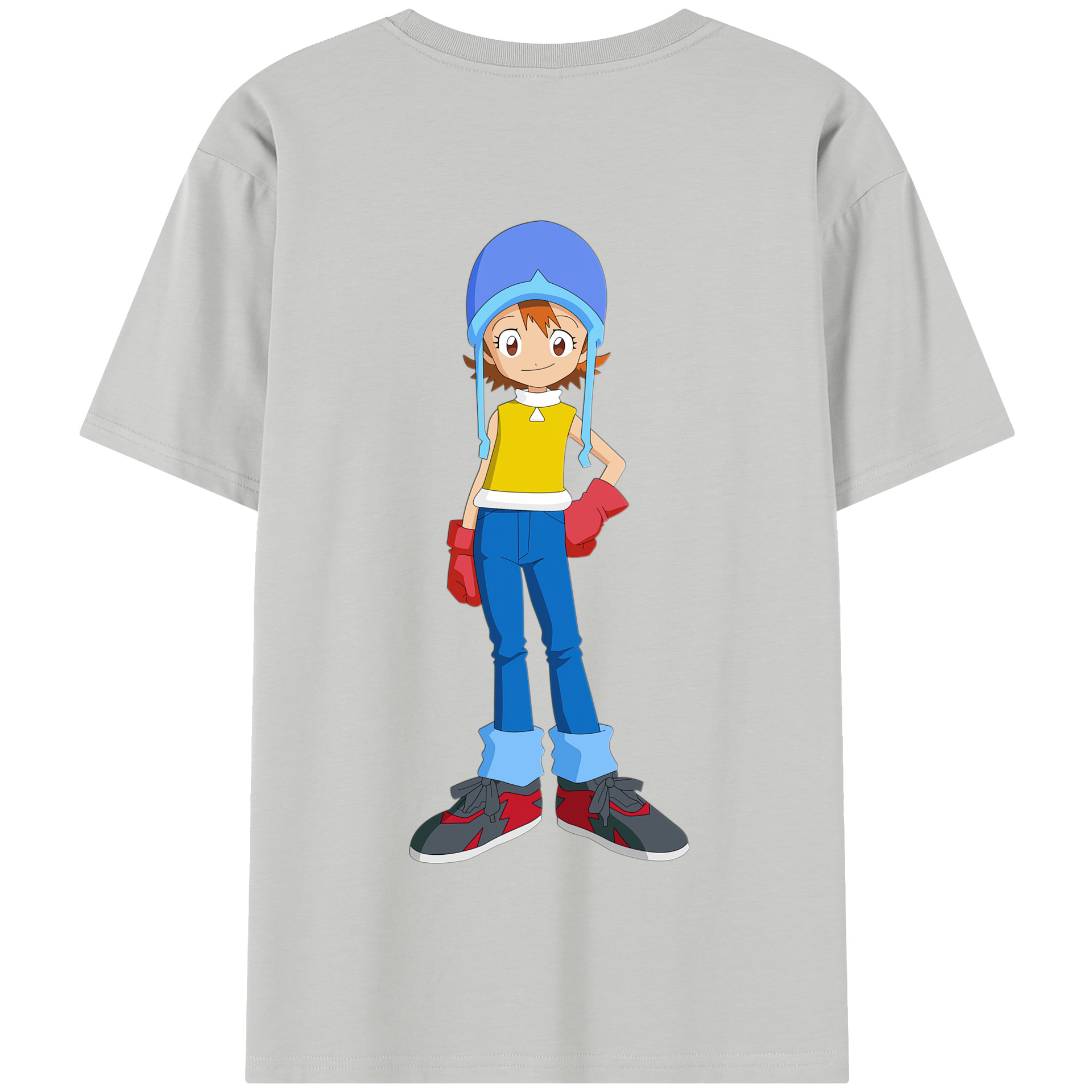 （画像用） Digimon デジタルモンスター/デジモン 綿100％半袖Tシャツ（背面プリント）