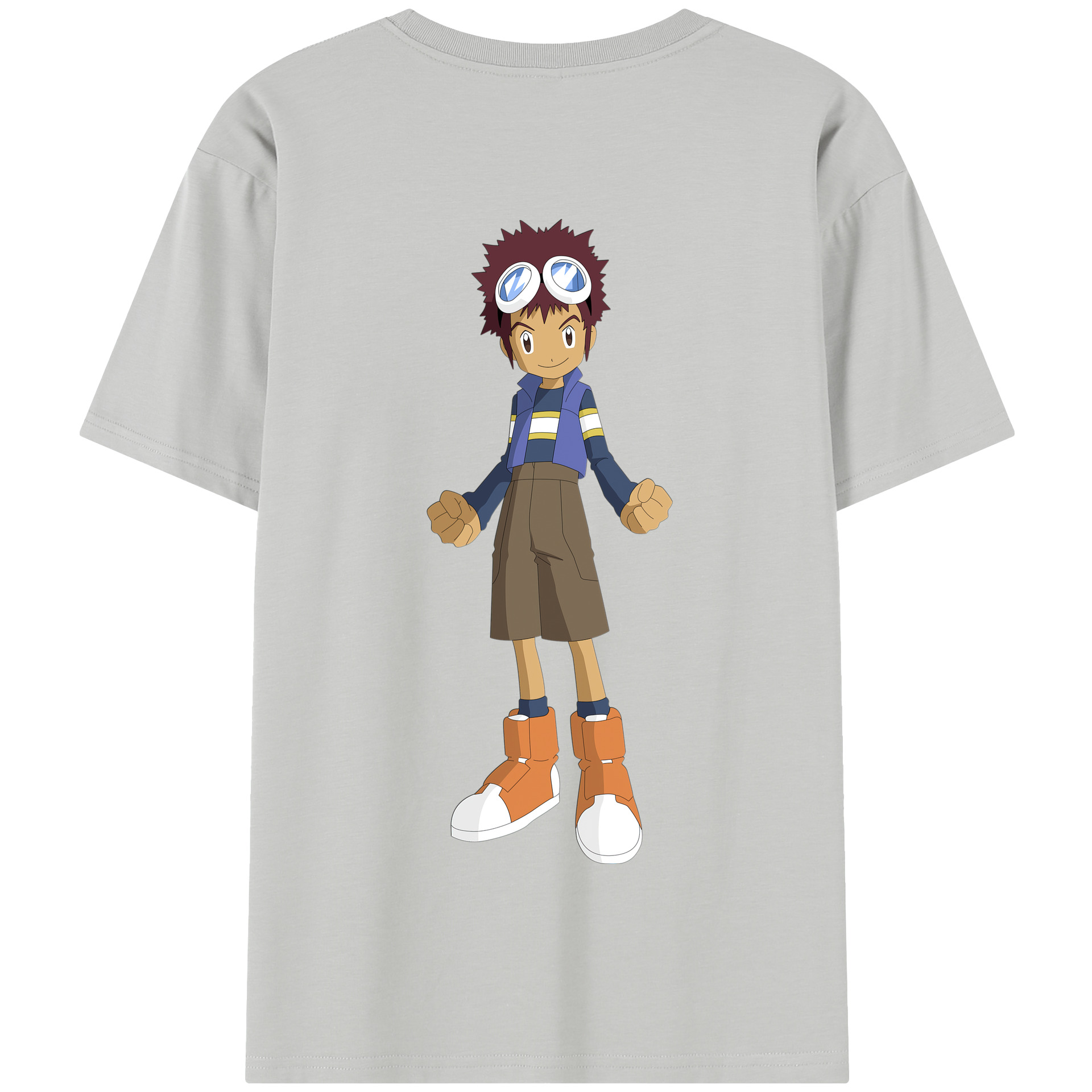 （画像用） Digimon デジタルモンスター/デジモン 綿100％半袖Tシャツ（背面プリント）