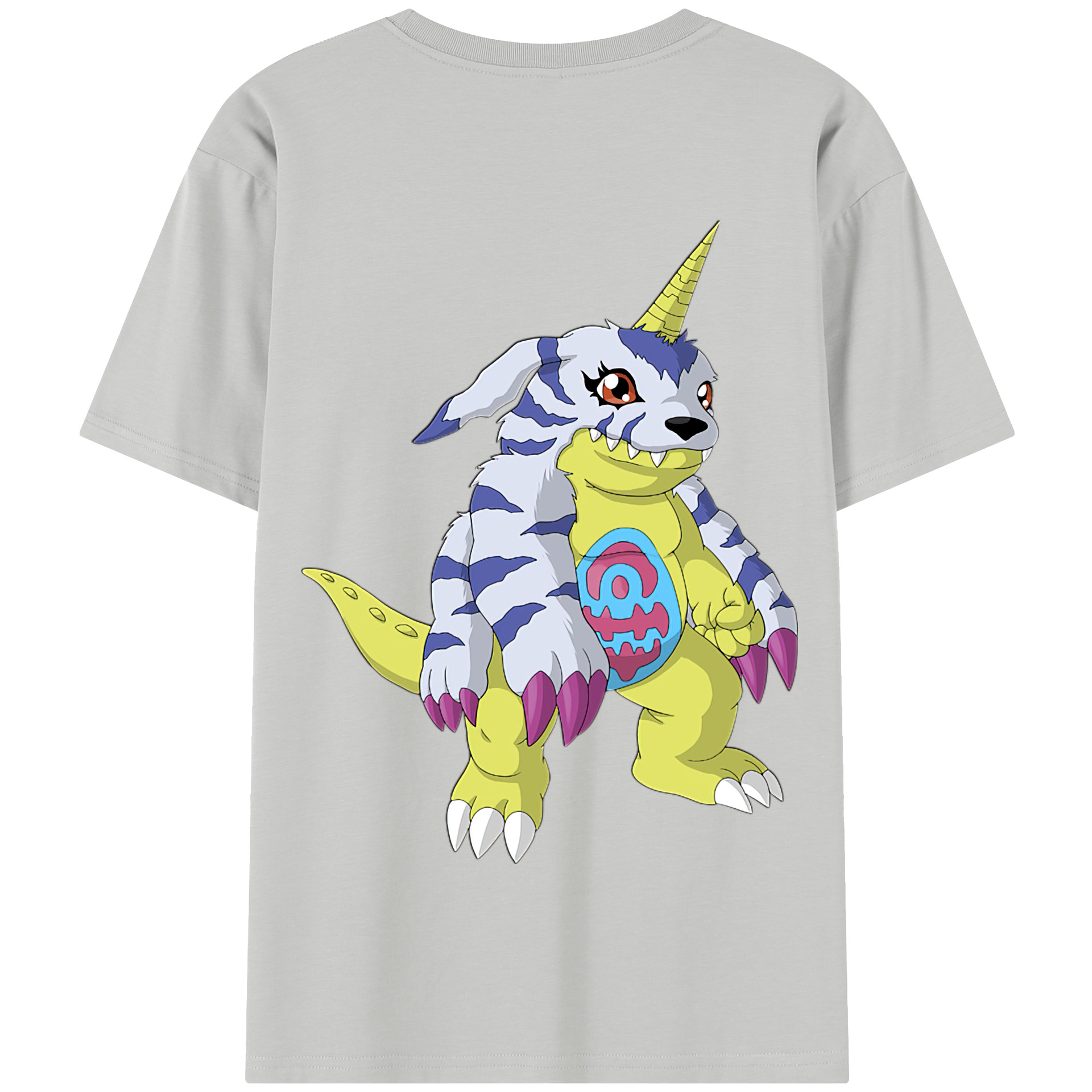 （画像用） Digimon デジタルモンスター/デジモン 綿100％半袖Tシャツ（背面プリント）