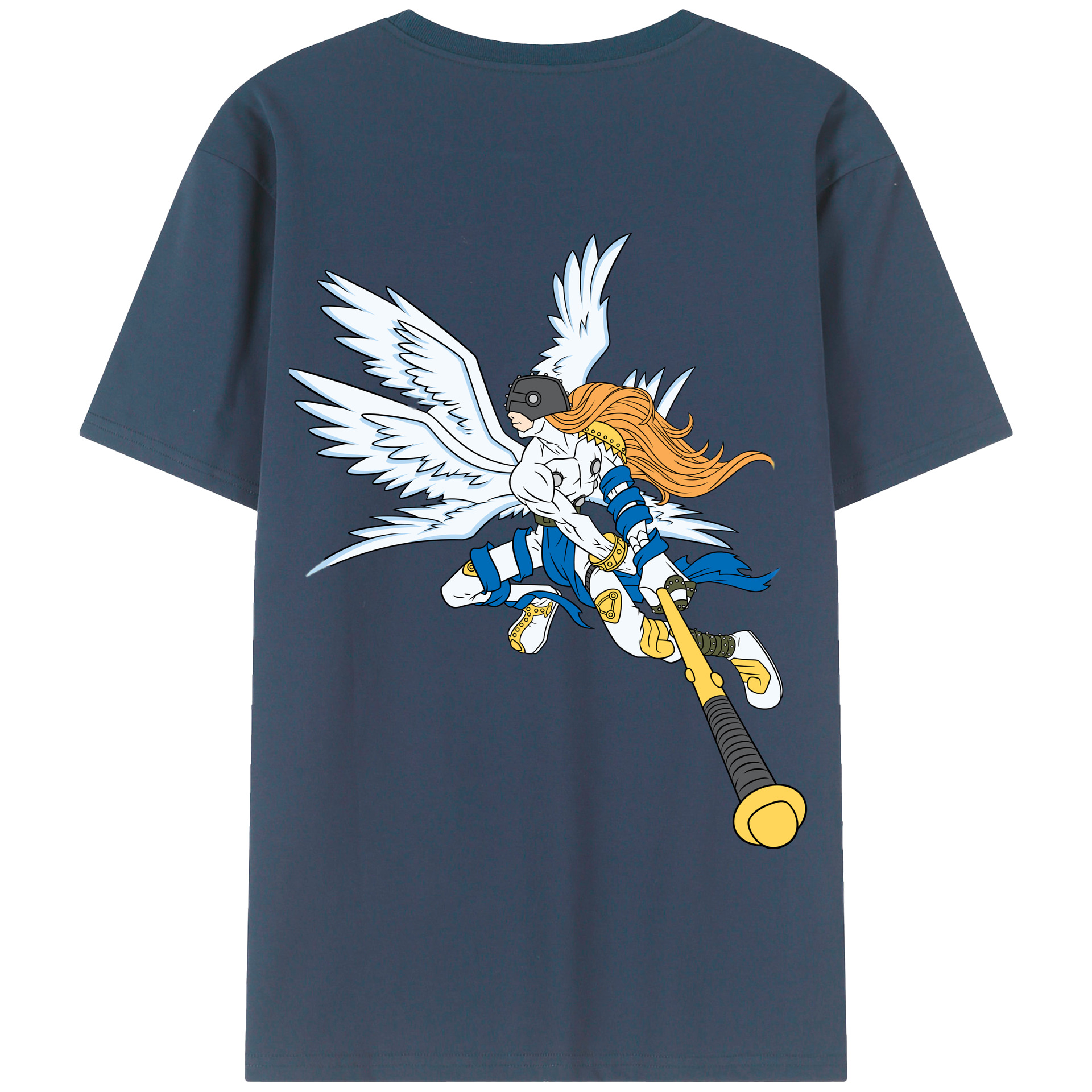 （画像用） Digimon デジタルモンスター/デジモン 綿100％半袖Tシャツ（背面プリント）