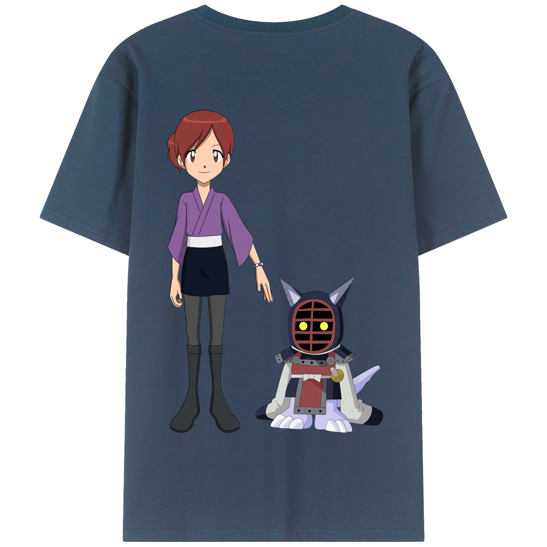（画像用） Digimon デジタルモンスター/デジモン 綿100％半袖Tシャツ（背面プリント）