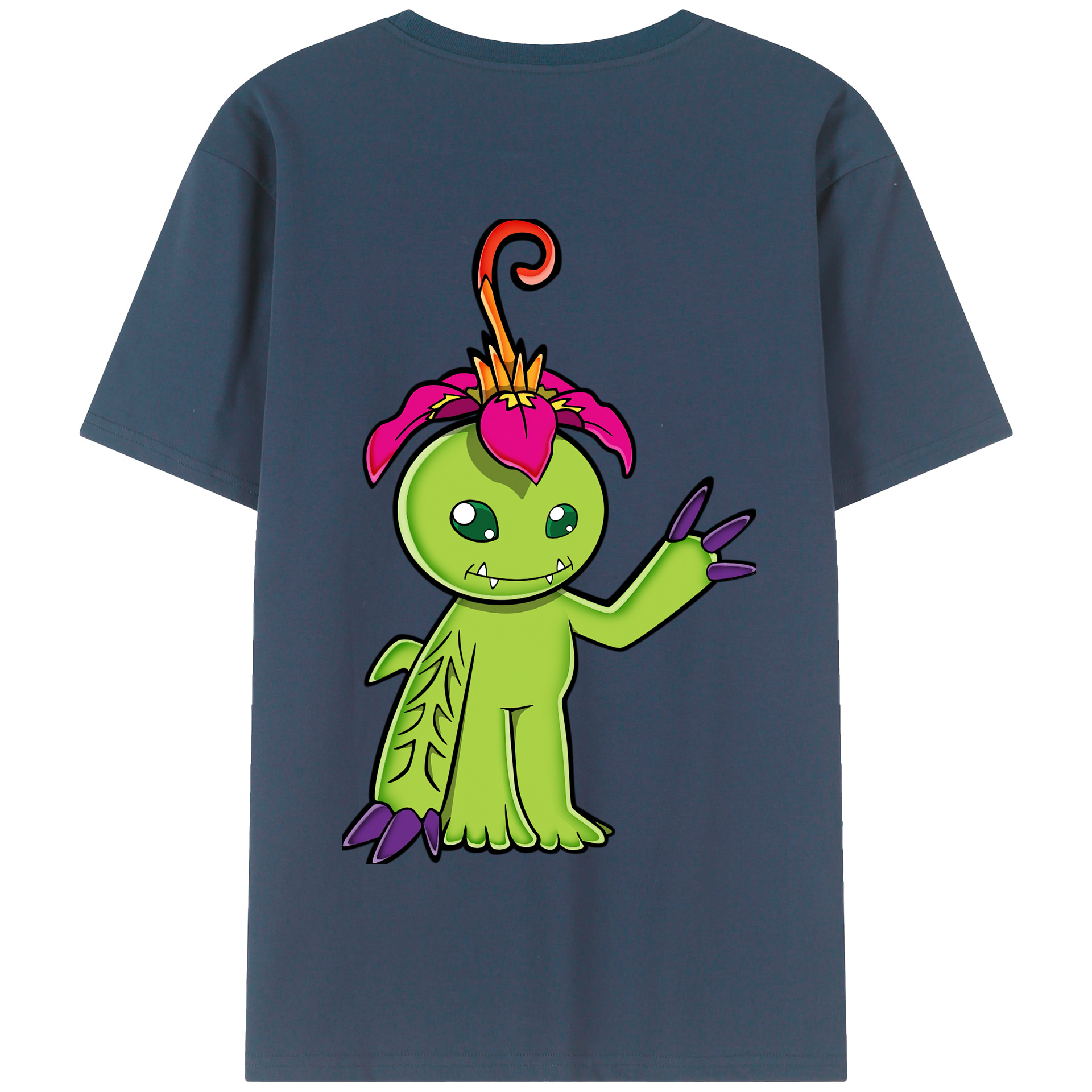 （画像用） Digimon デジタルモンスター/デジモン 綿100％半袖Tシャツ（背面プリント）