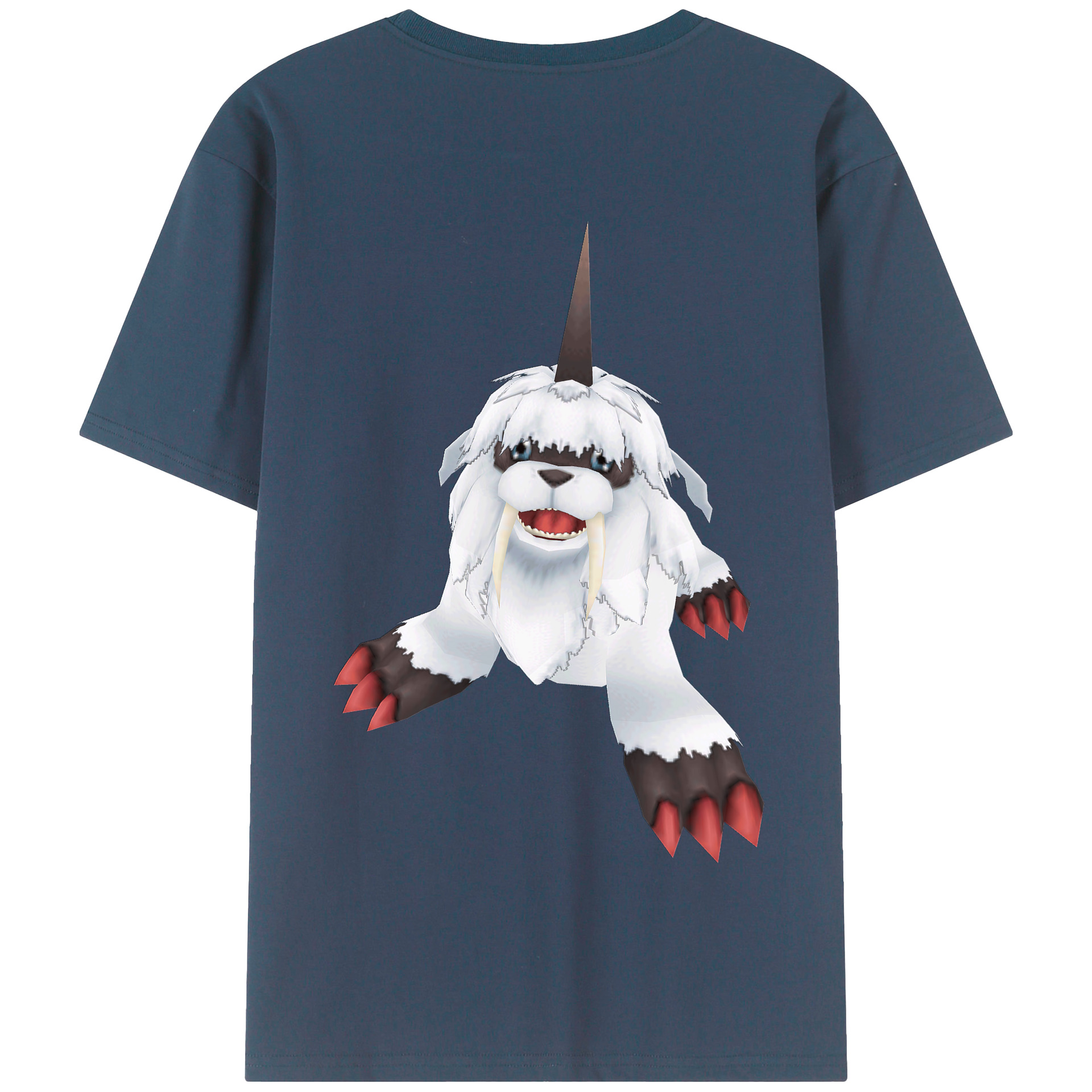 （画像用） Digimon デジタルモンスター/デジモン 綿100％半袖Tシャツ（背面プリント）