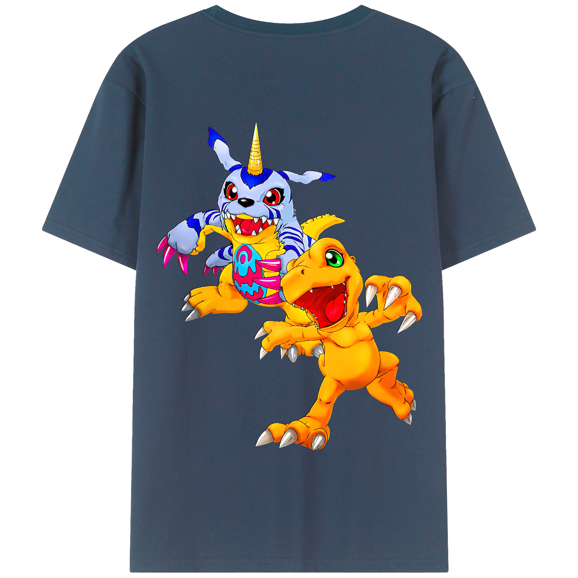 （画像用） Digimon デジタルモンスター/デジモン 綿100％半袖Tシャツ（背面プリント）