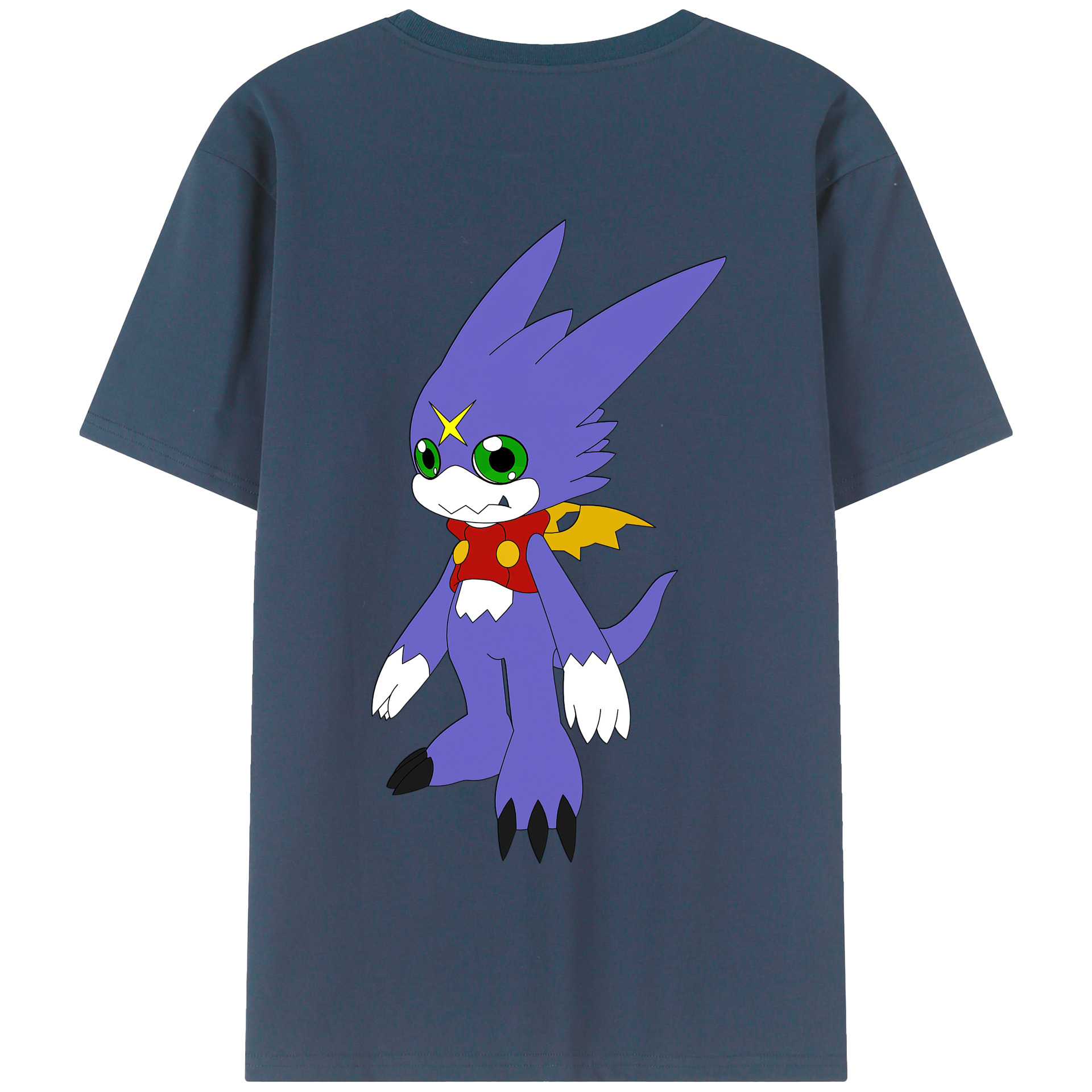 （画像用） Digimon デジタルモンスター/デジモン 綿100％半袖Tシャツ（背面プリント）