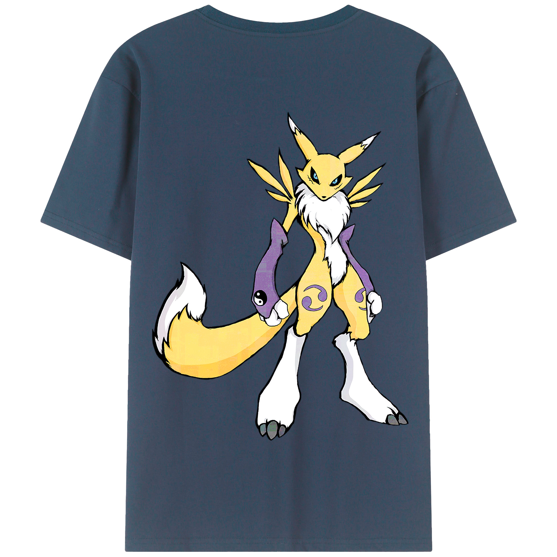 （画像用） Digimon デジタルモンスター/デジモン 綿100％半袖Tシャツ（背面プリント）