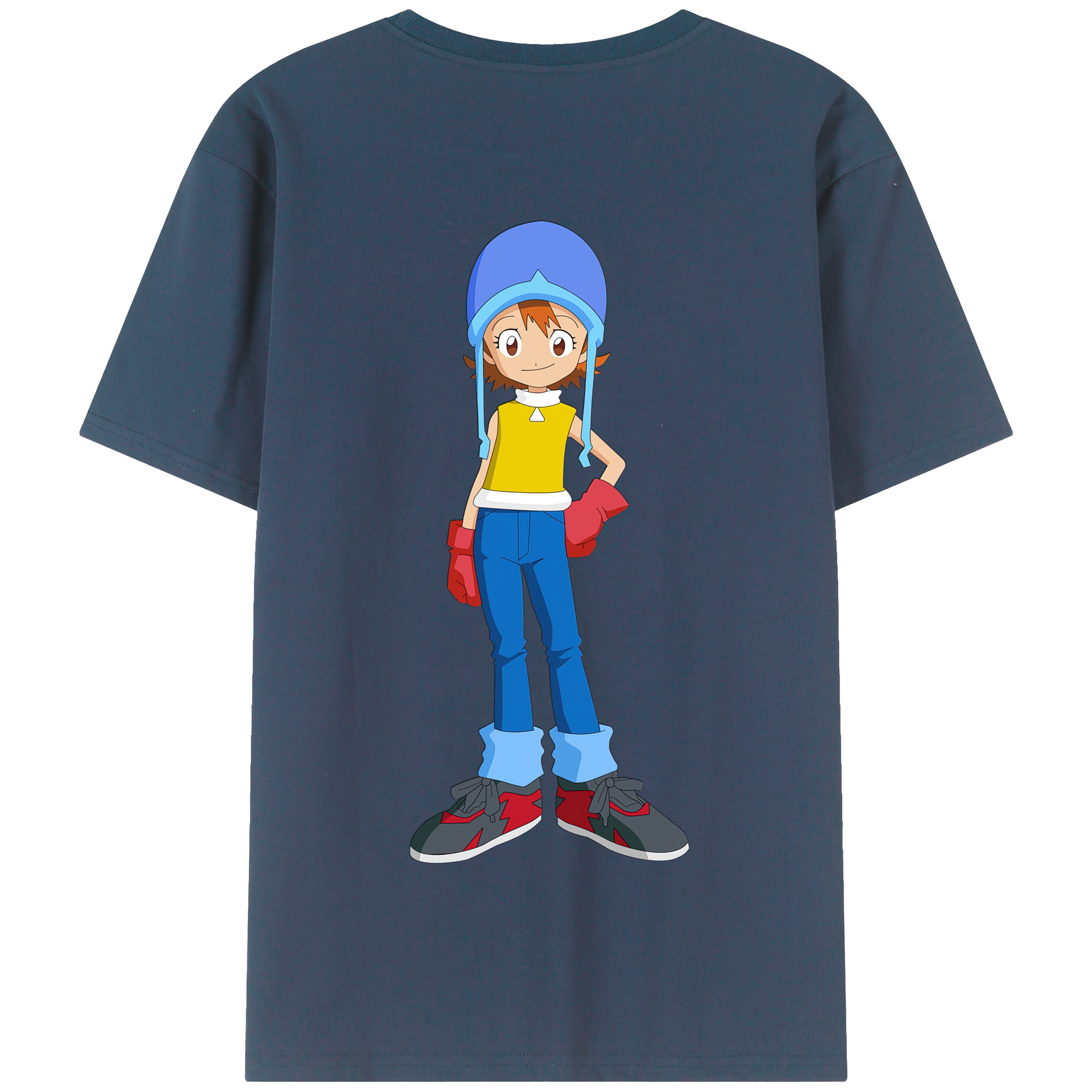 （画像用） Digimon デジタルモンスター/デジモン 綿100％半袖Tシャツ（背面プリント）
