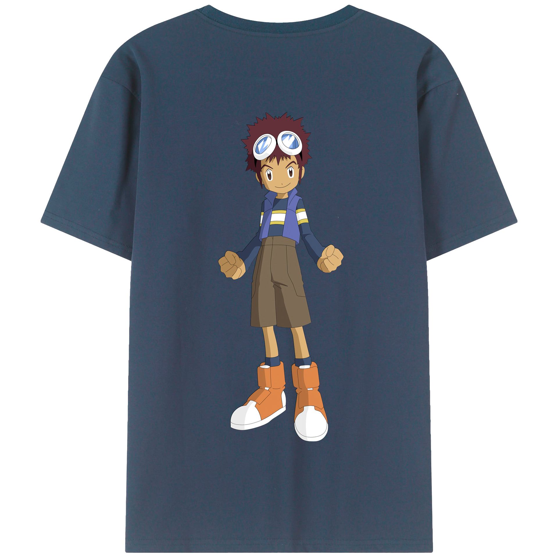 （画像用） Digimon デジタルモンスター/デジモン 綿100％半袖Tシャツ（背面プリント）