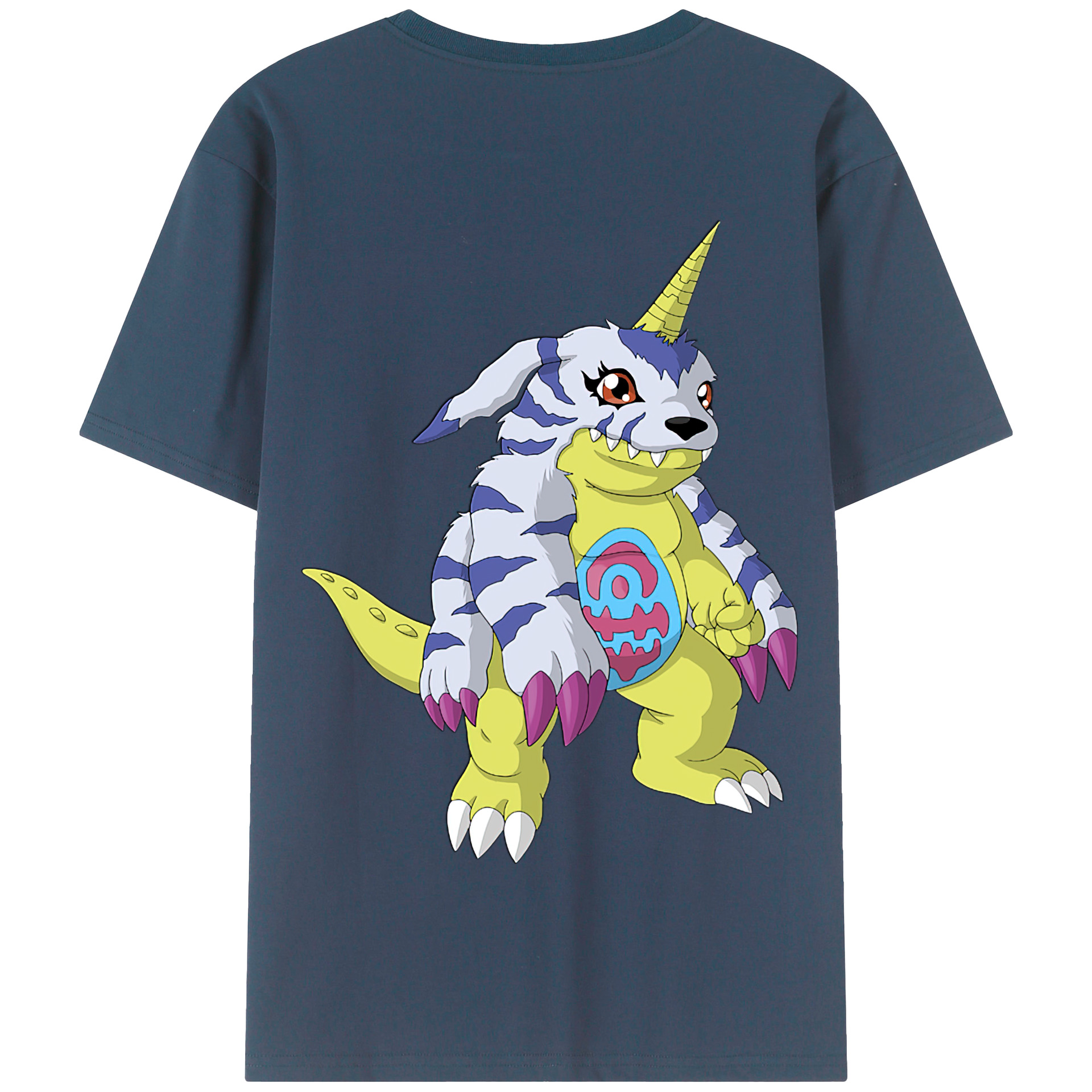 （画像用） Digimon デジタルモンスター/デジモン 綿100％半袖Tシャツ（背面プリント）