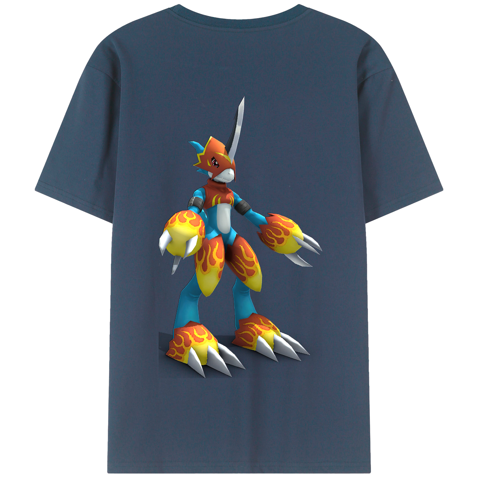 （画像用） Digimon デジタルモンスター/デジモン 綿100％半袖Tシャツ（背面プリント）