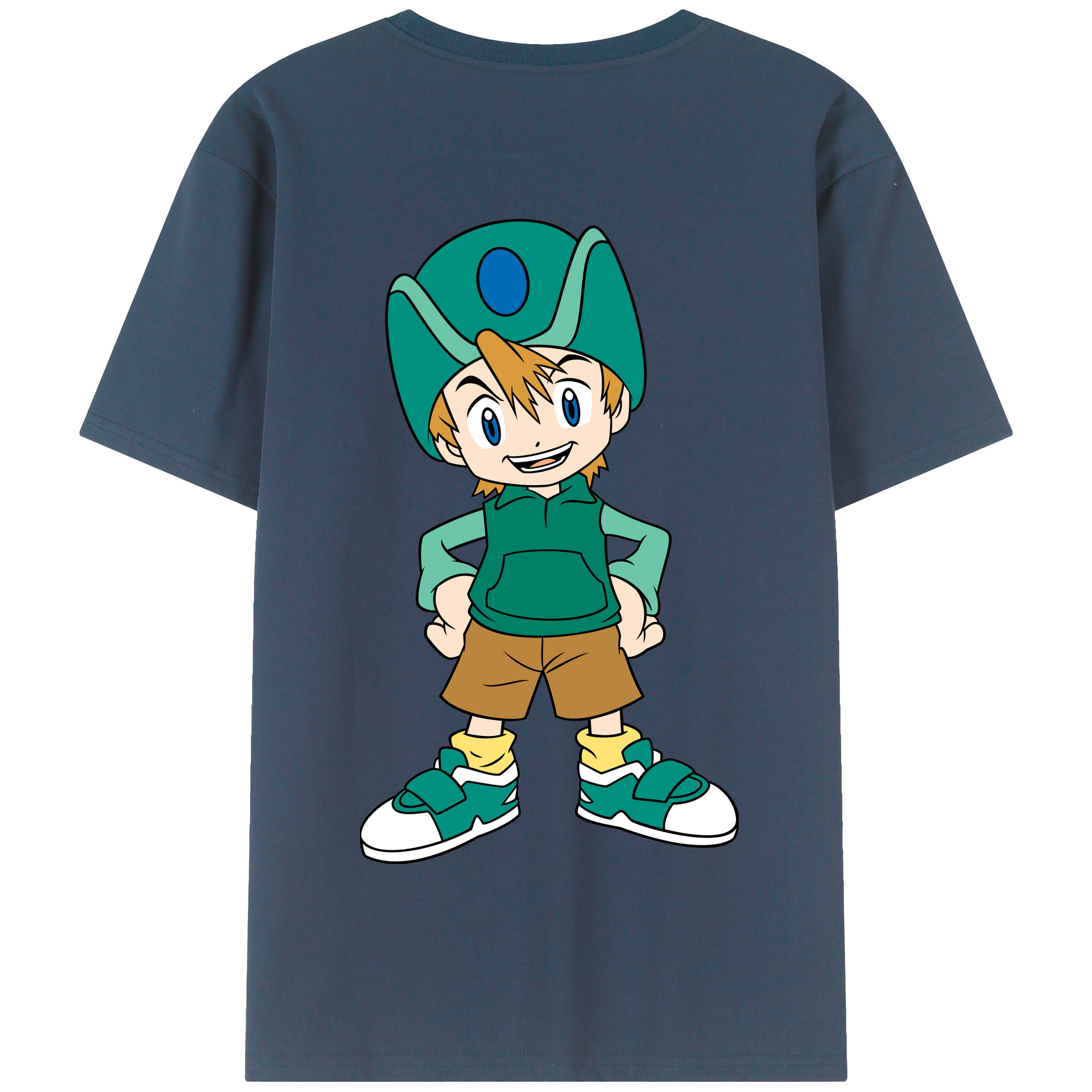 （画像用） Digimon デジタルモンスター/デジモン 綿100％半袖Tシャツ（背面プリント）