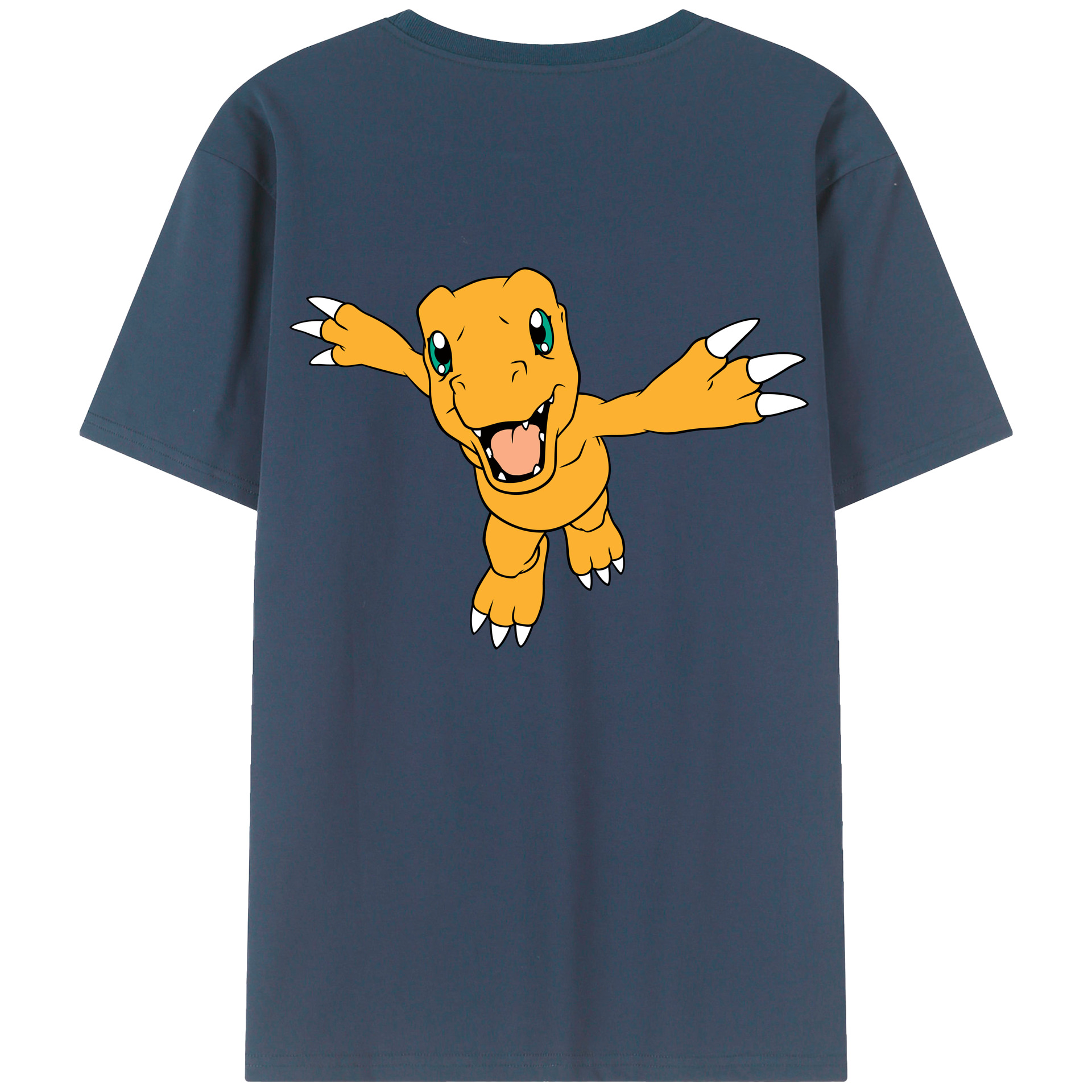（画像用） Digimon デジタルモンスター/デジモン 綿100％半袖Tシャツ（背面プリント）