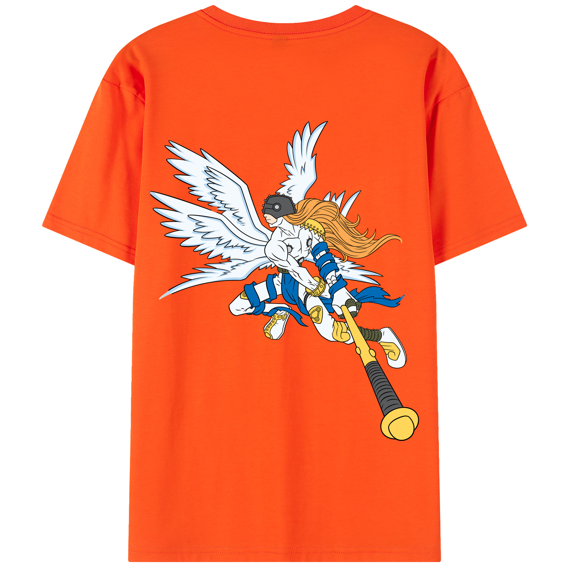 （画像用） Digimon デジタルモンスター/デジモン 綿100％半袖Tシャツ（背面プリント）