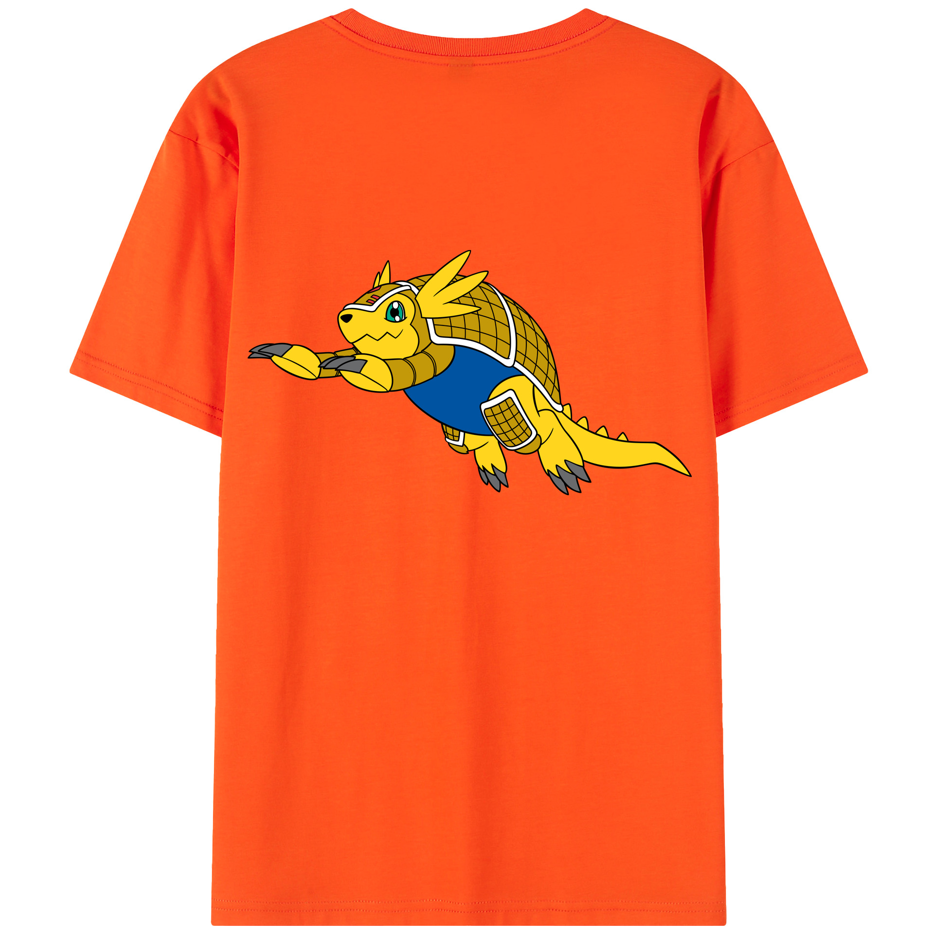 （画像用） Digimon デジタルモンスター/デジモン 綿100％半袖Tシャツ（背面プリント）