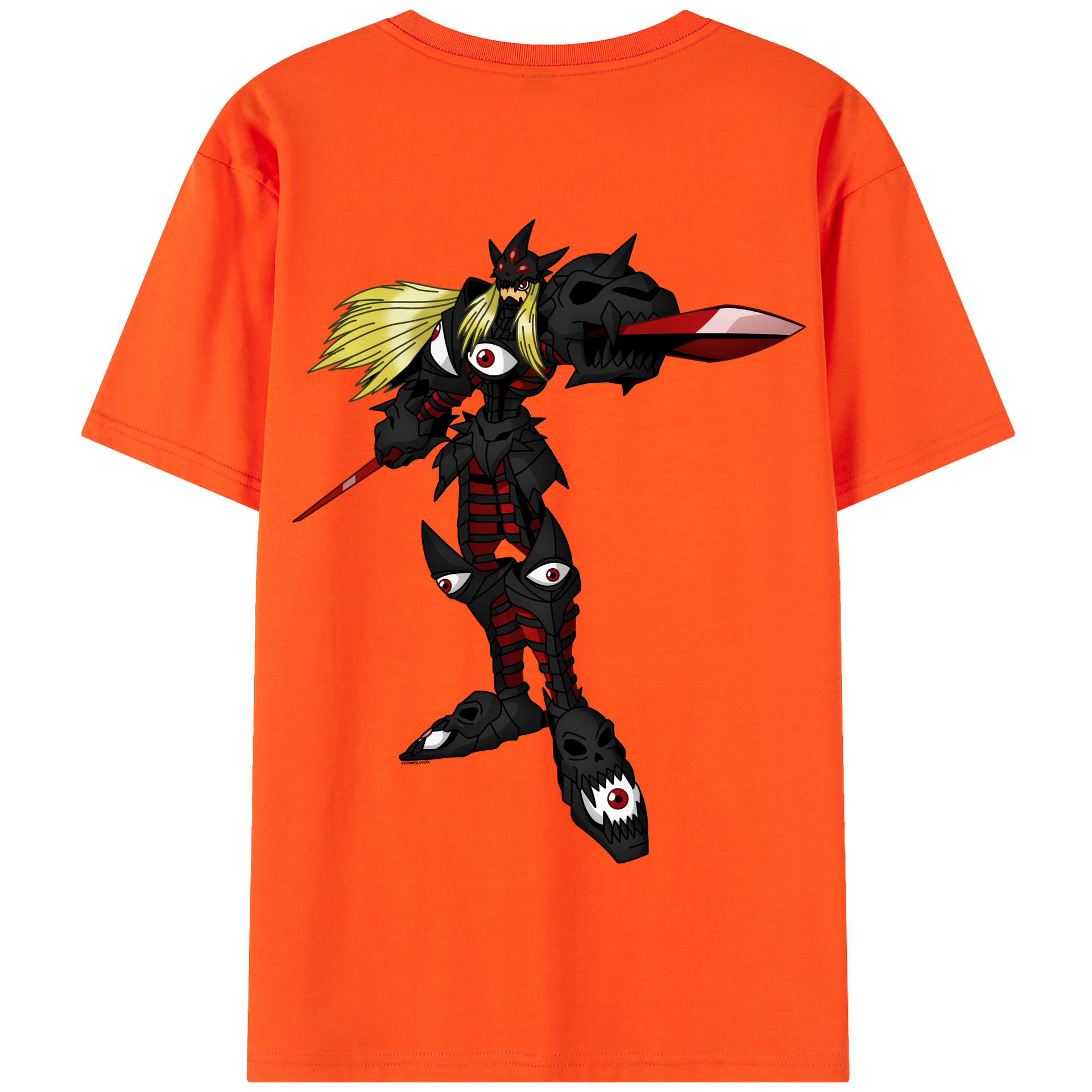 （画像用） Digimon デジタルモンスター/デジモン 綿100％半袖Tシャツ（背面プリント）