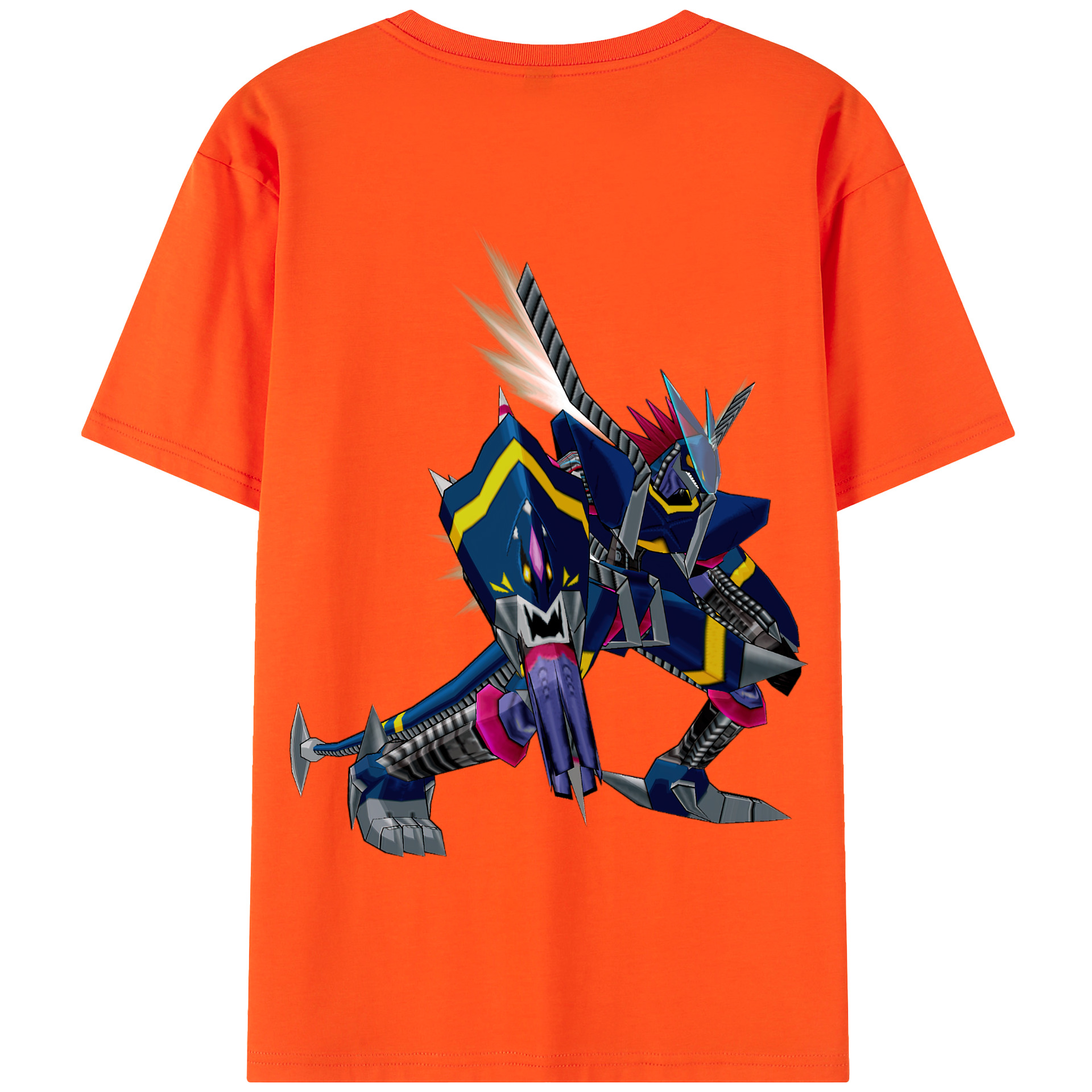 （画像用） Digimon デジタルモンスター/デジモン 綿100％半袖Tシャツ（背面プリント）