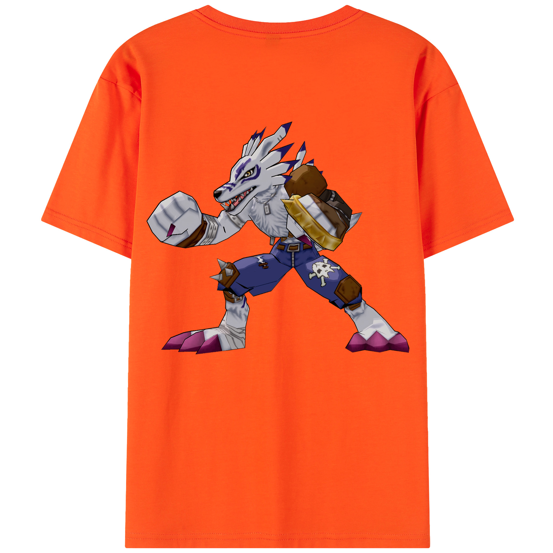 （画像用） Digimon デジタルモンスター/デジモン 綿100％半袖Tシャツ（背面プリント）