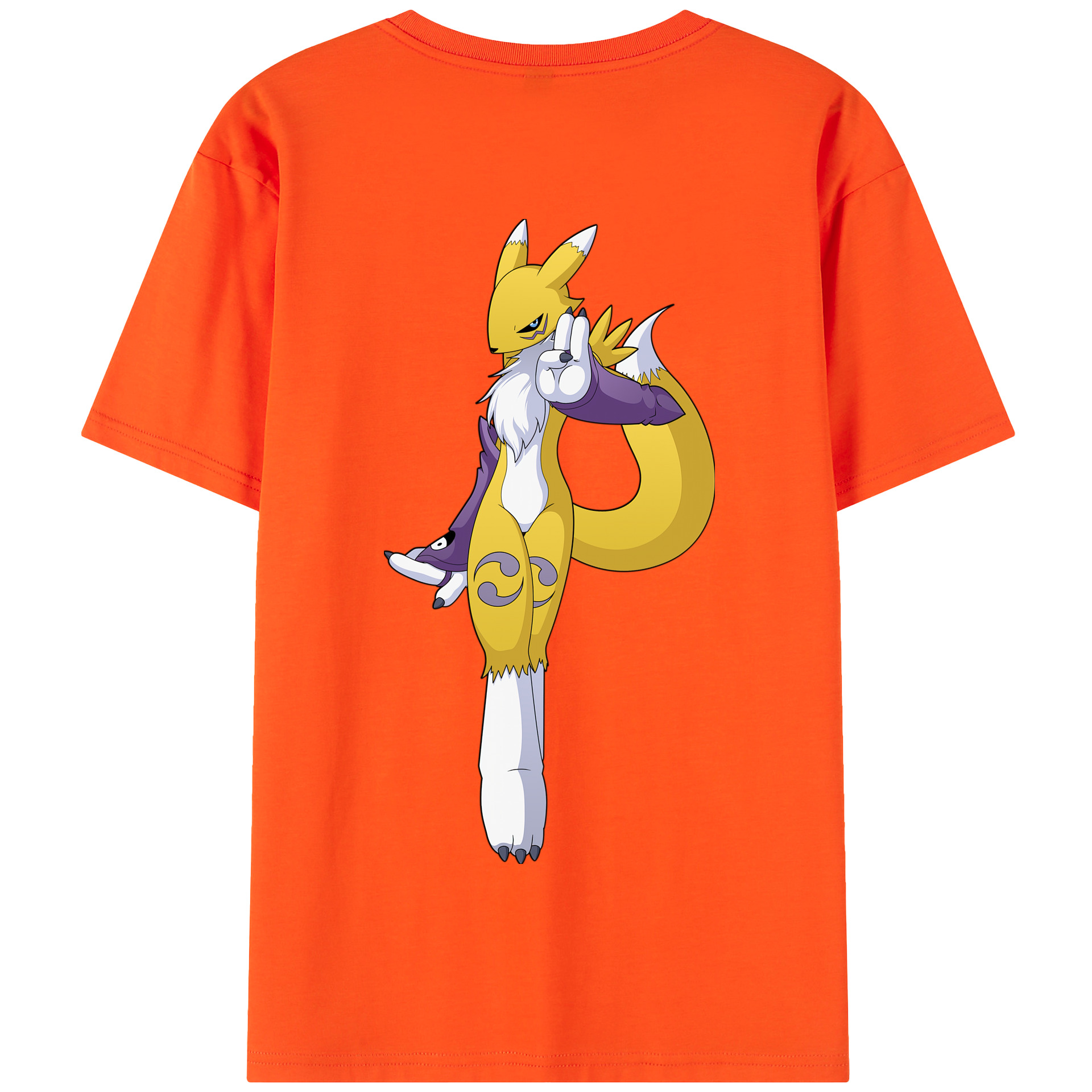 （画像用） Digimon デジタルモンスター/デジモン 綿100％半袖Tシャツ（背面プリント）