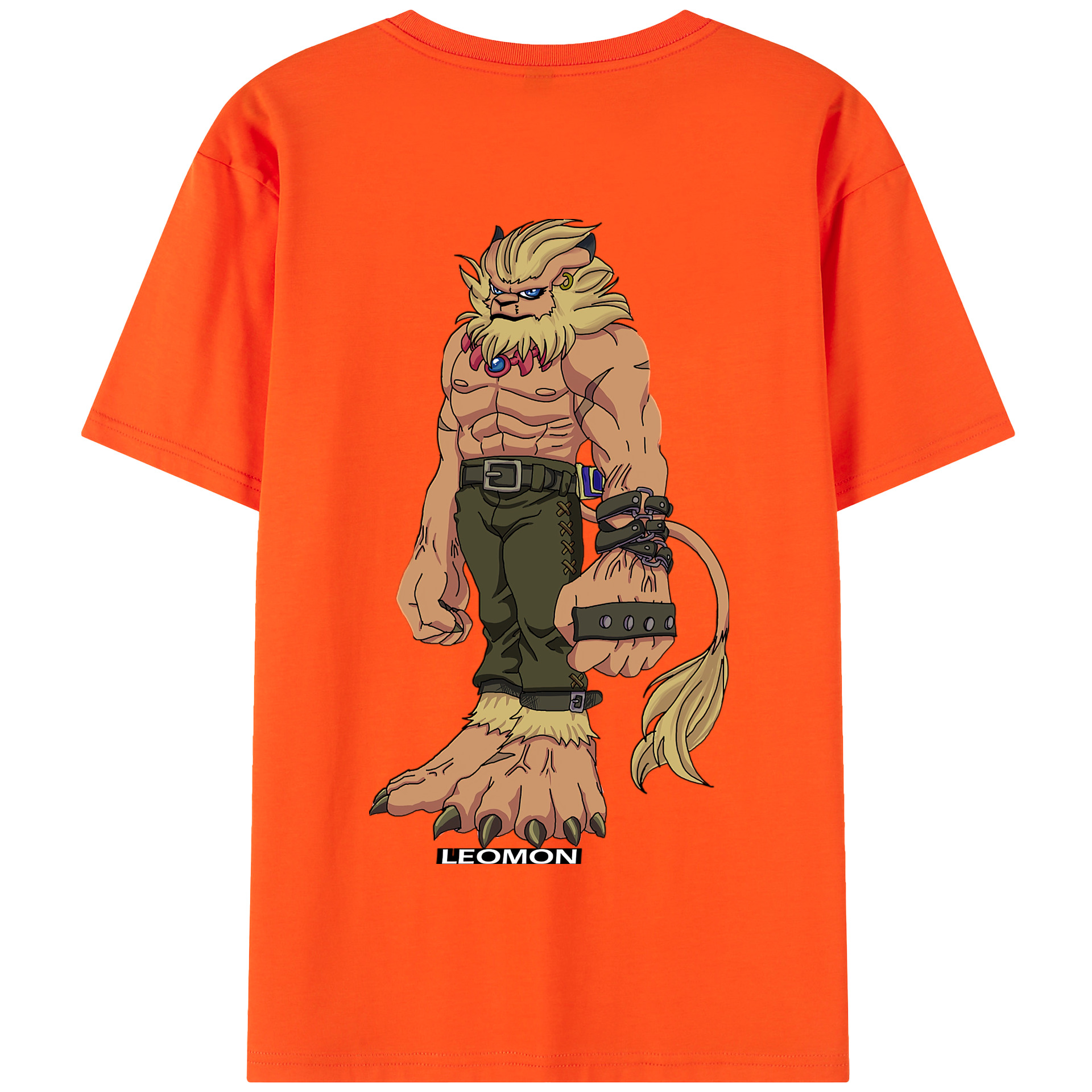（画像用） Digimon デジタルモンスター/デジモン 綿100％半袖Tシャツ（背面プリント）