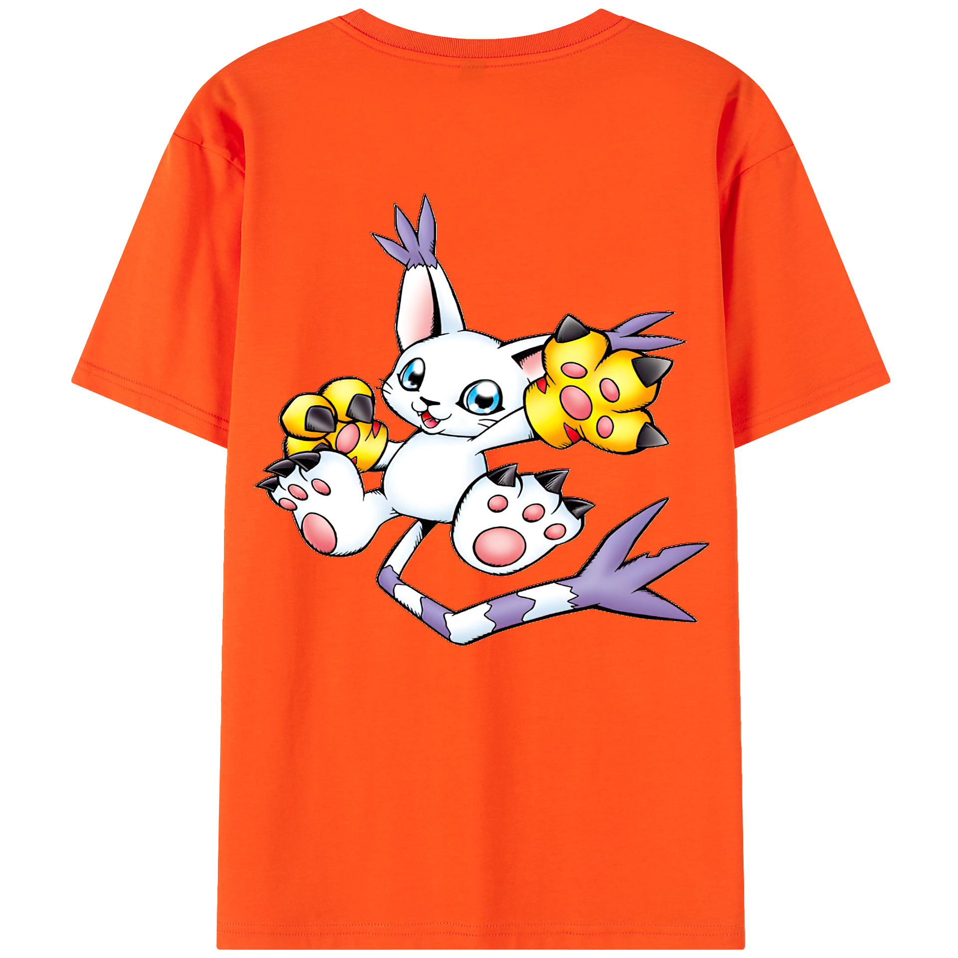 （画像用） Digimon デジタルモンスター/デジモン 綿100％半袖Tシャツ（背面プリント）