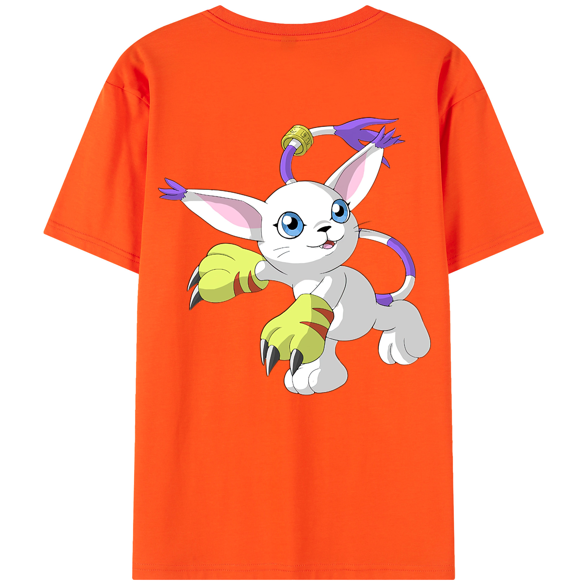 （画像用） Digimon デジタルモンスター/デジモン 綿100％半袖Tシャツ（背面プリント）