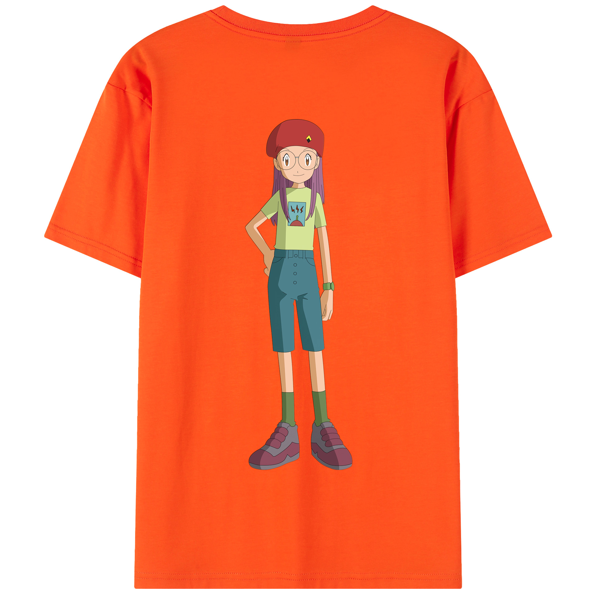 （画像用） Digimon デジタルモンスター/デジモン 綿100％半袖Tシャツ（背面プリント）