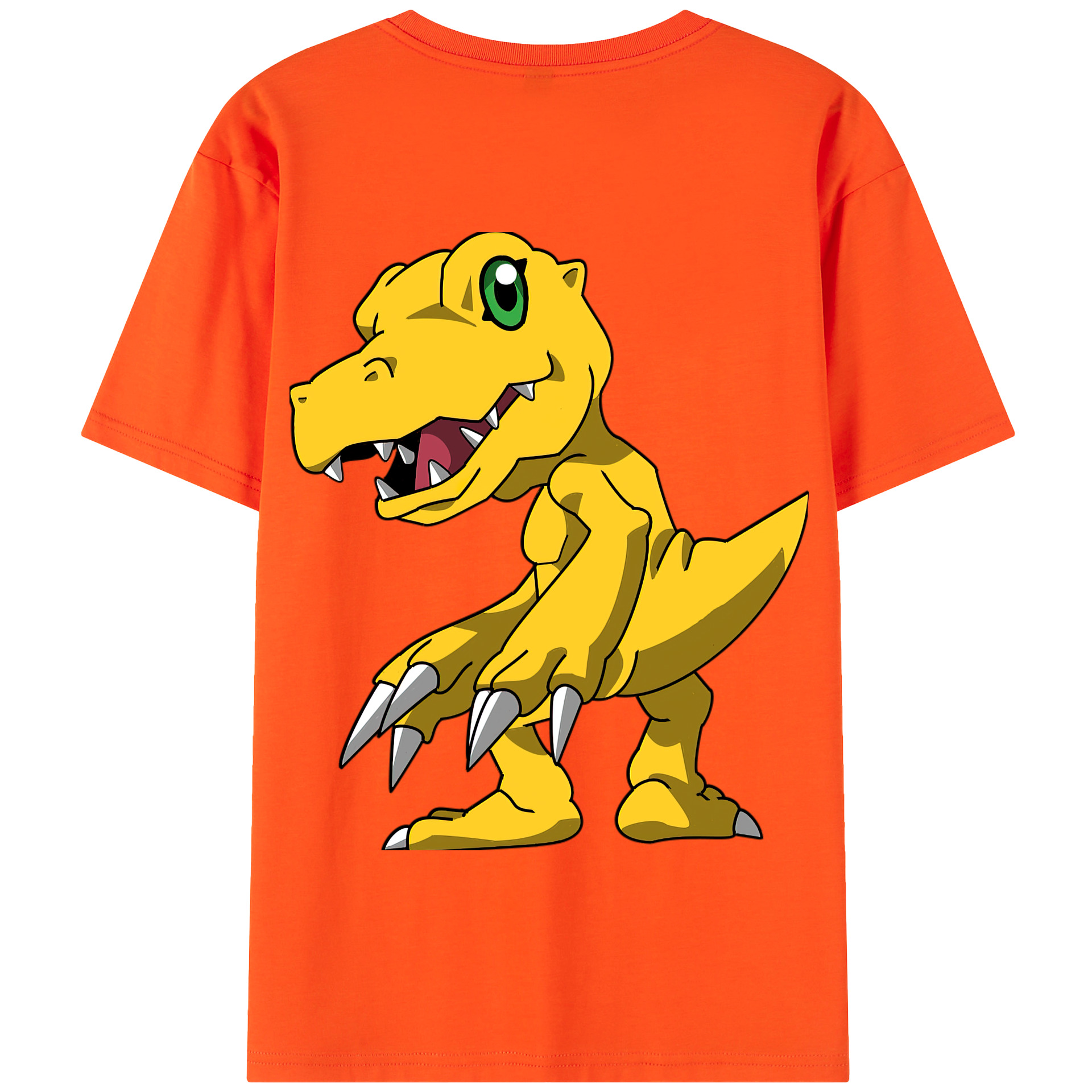 （画像用） Digimon デジタルモンスター/デジモン 綿100％半袖Tシャツ（背面プリント）