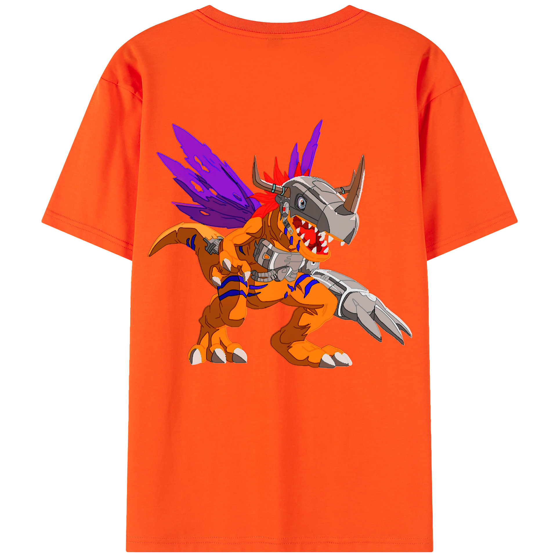 （画像用） Digimon デジタルモンスター/デジモン 綿100％半袖Tシャツ（背面プリント）