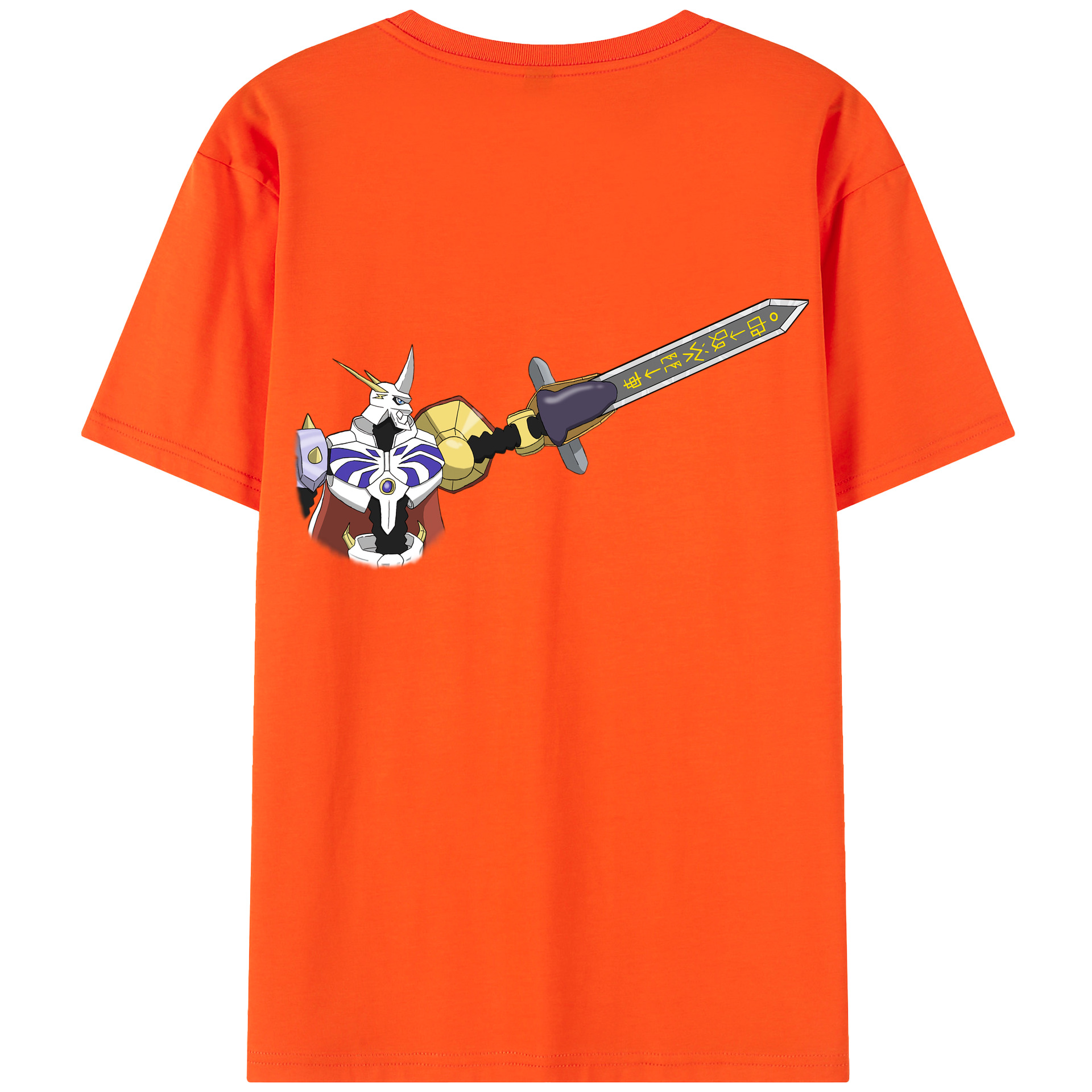 （画像用） Digimon デジタルモンスター/デジモン 綿100％半袖Tシャツ（背面プリント）
