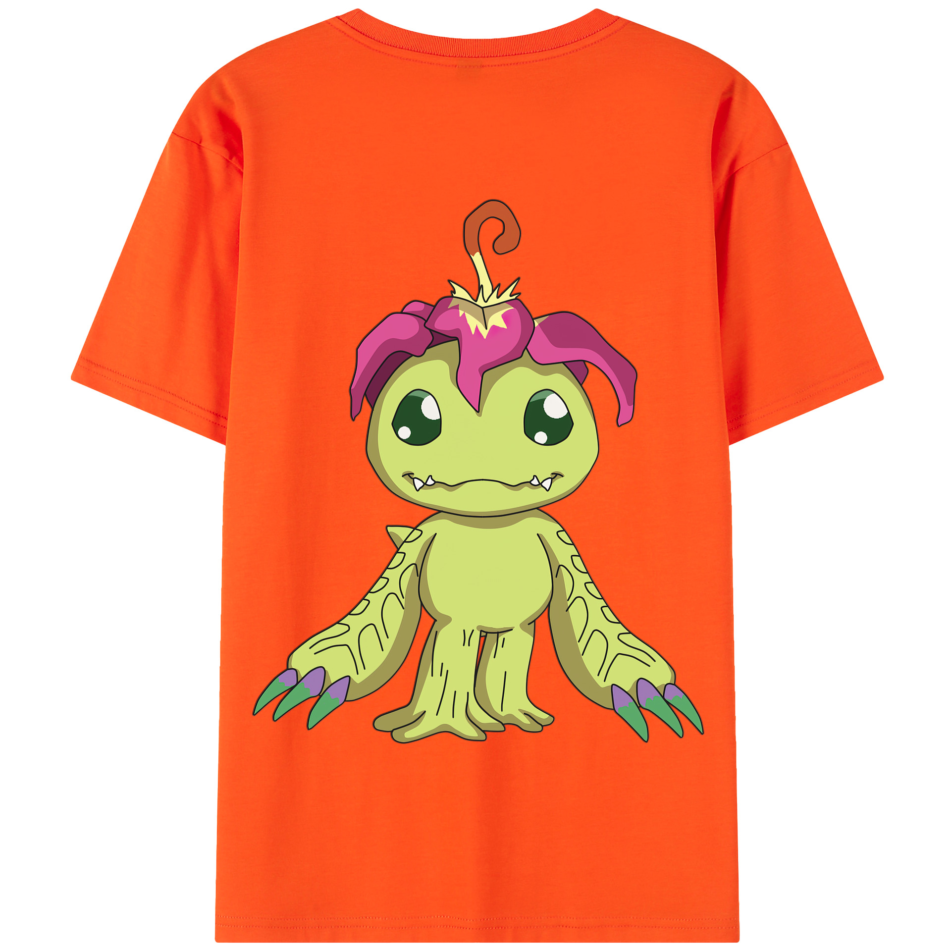 （画像用） Digimon デジタルモンスター/デジモン 綿100％半袖Tシャツ（背面プリント）