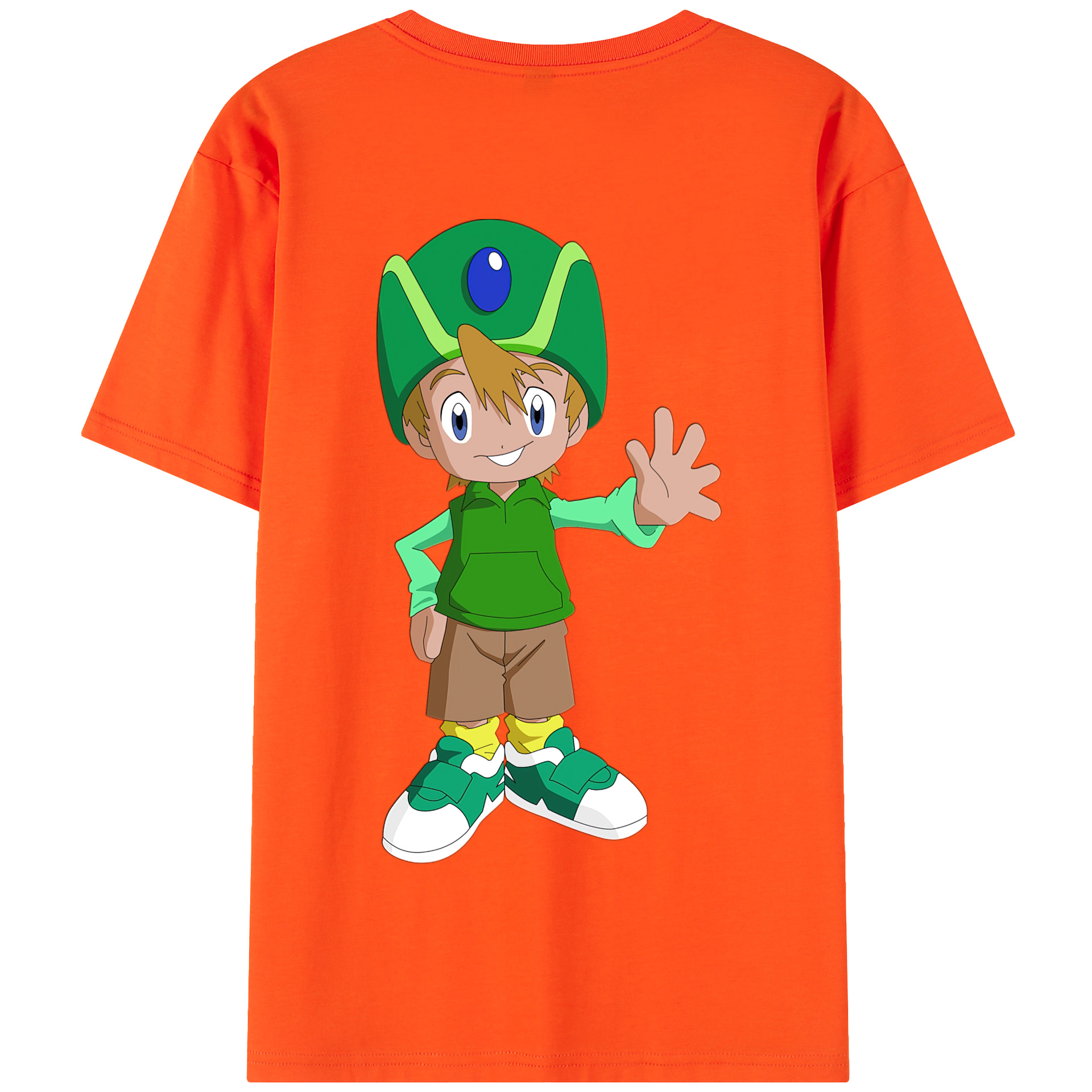 （画像用） Digimon デジタルモンスター/デジモン 綿100％半袖Tシャツ（背面プリント）