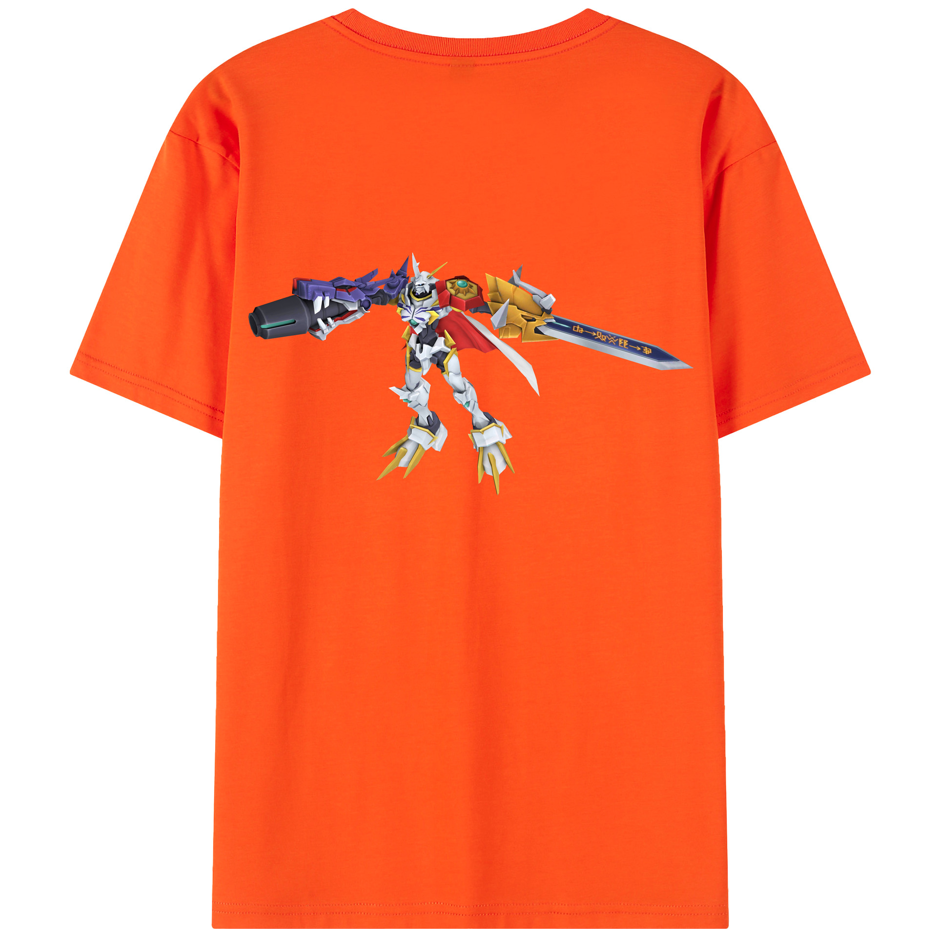 （画像用） Digimon デジタルモンスター/デジモン 綿100％半袖Tシャツ（背面プリント）