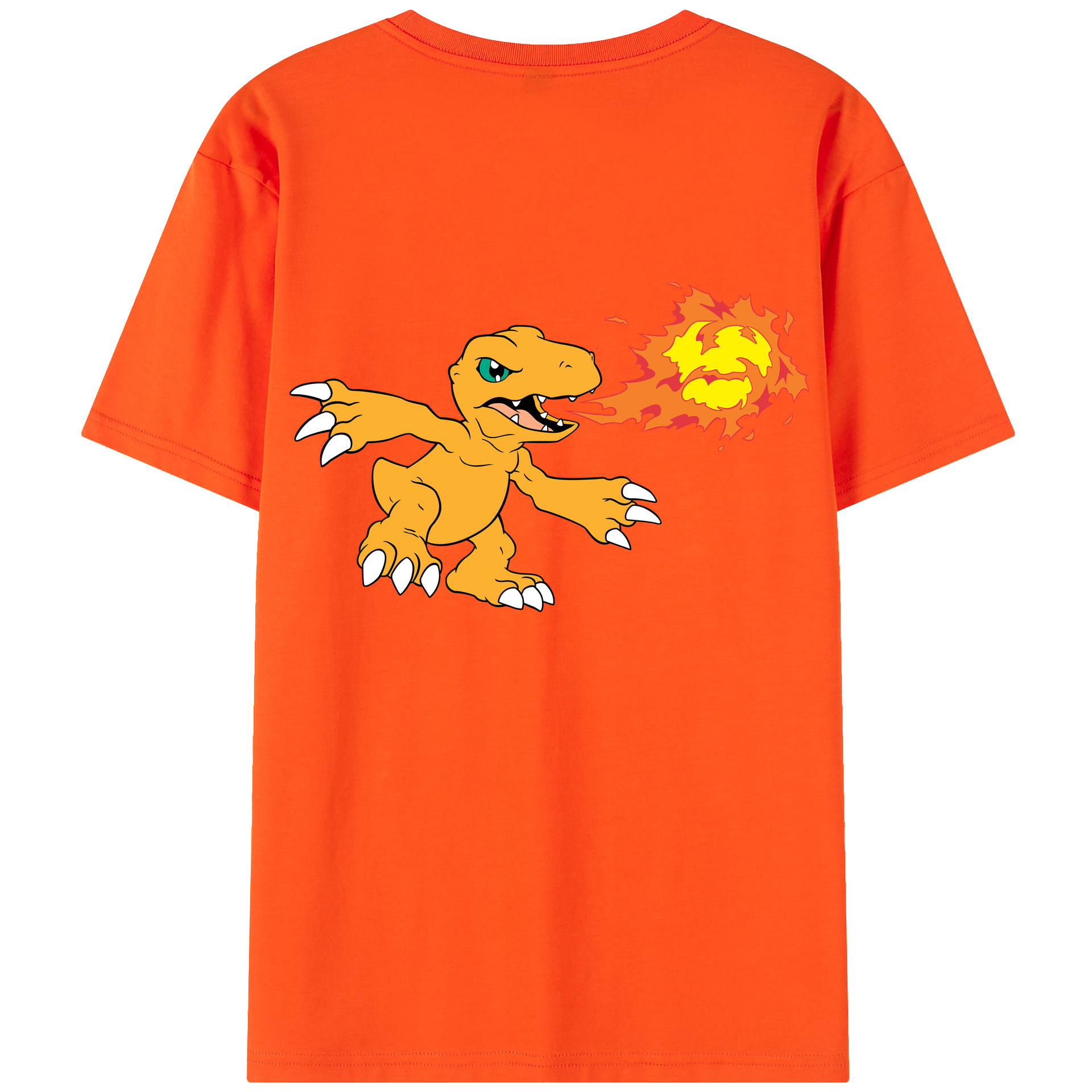 （画像用） Digimon デジタルモンスター/デジモン 綿100％半袖Tシャツ（背面プリント）