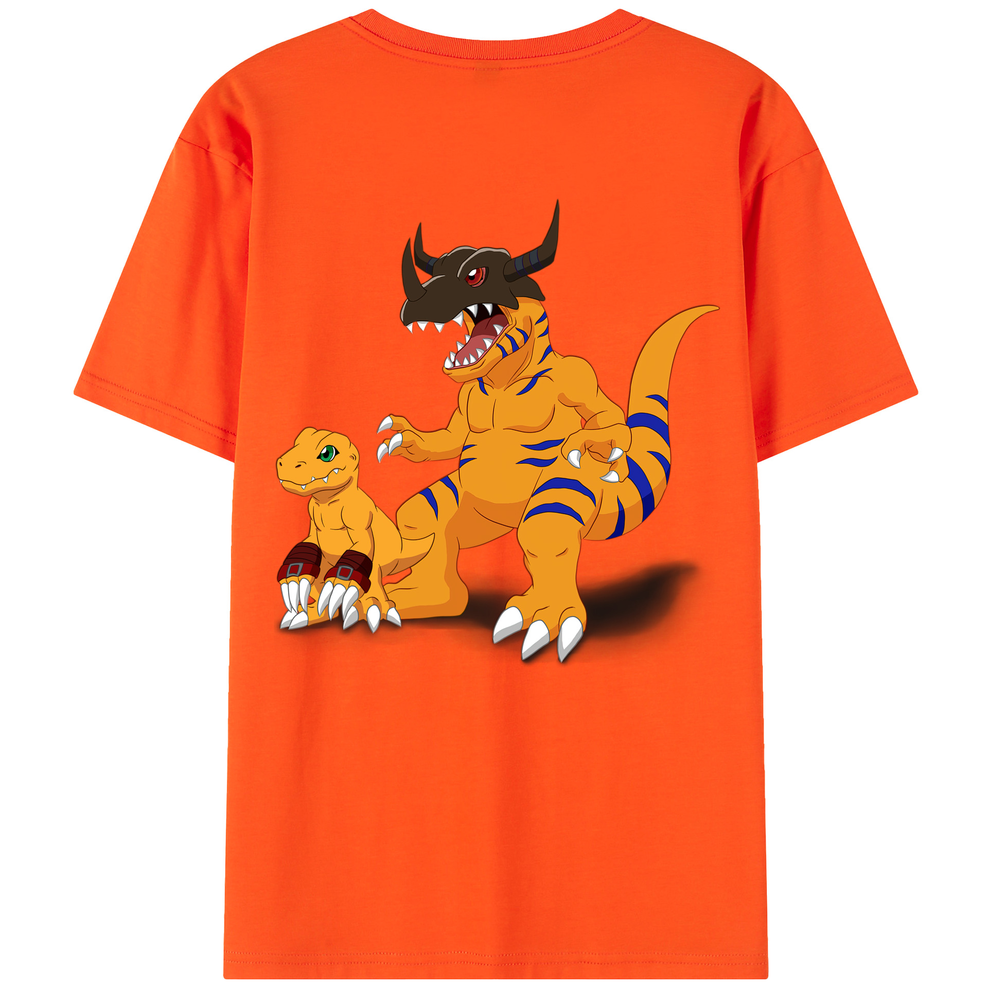（画像用） Digimon デジタルモンスター/デジモン 綿100％半袖Tシャツ（背面プリント）