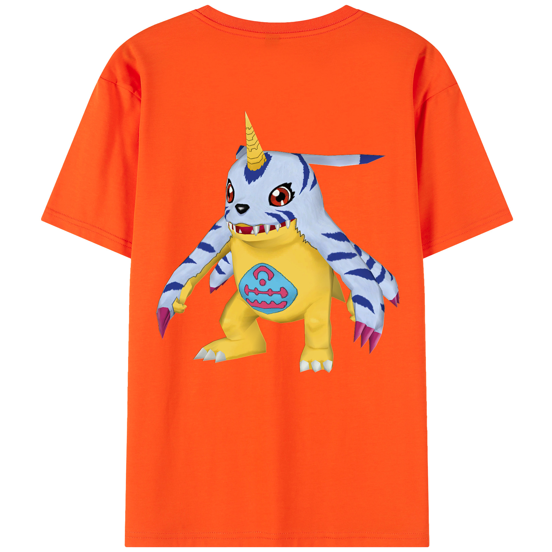 （画像用） Digimon デジタルモンスター/デジモン 綿100％半袖Tシャツ（背面プリント）