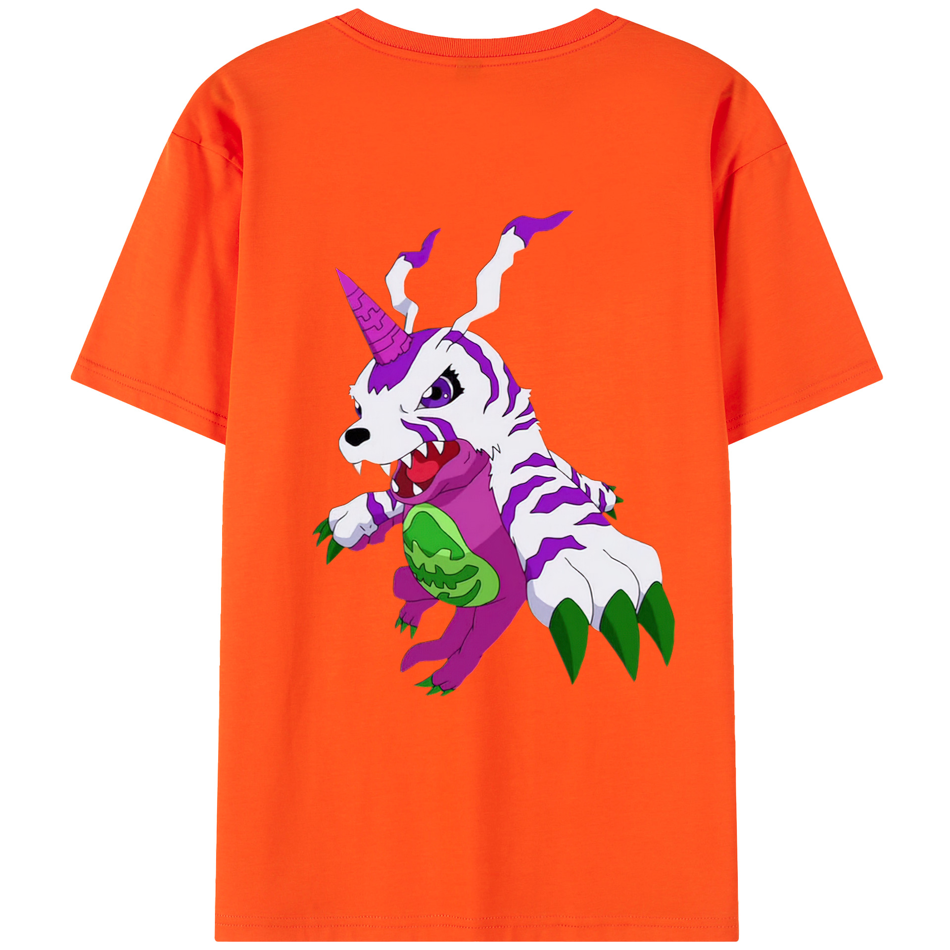 （画像用） Digimon デジタルモンスター/デジモン 綿100％半袖Tシャツ（背面プリント）
