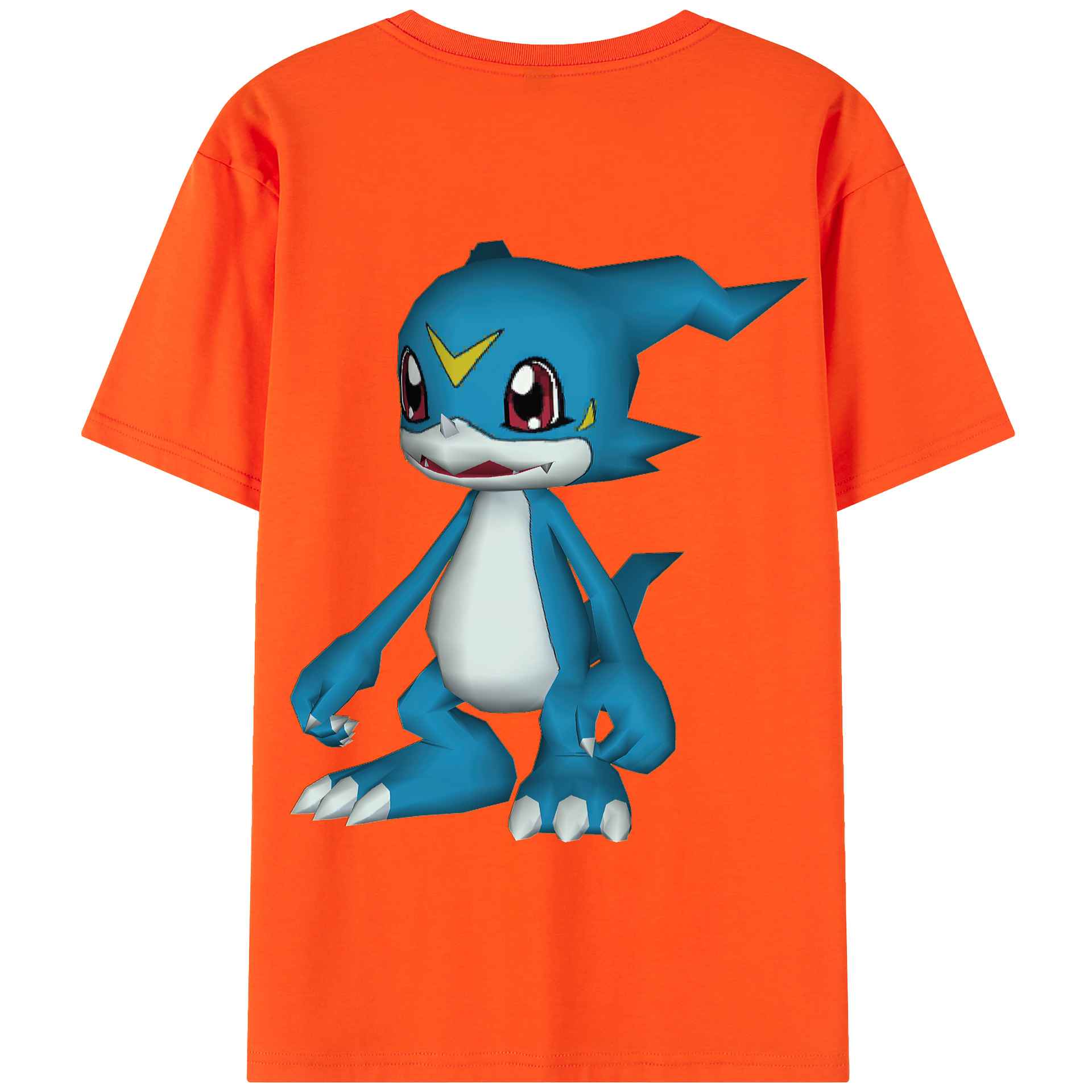（画像用） Digimon デジタルモンスター/デジモン 綿100％半袖Tシャツ（背面プリント）