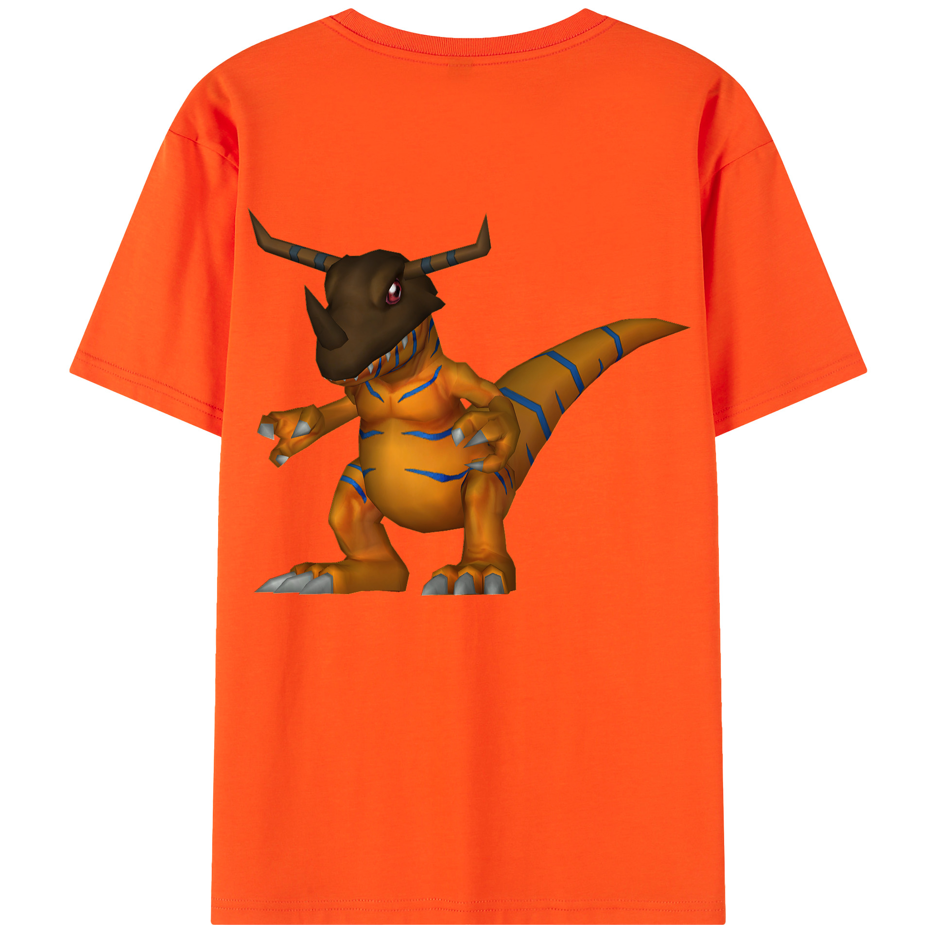 （画像用） Digimon デジタルモンスター/デジモン 綿100％半袖Tシャツ（背面プリント）