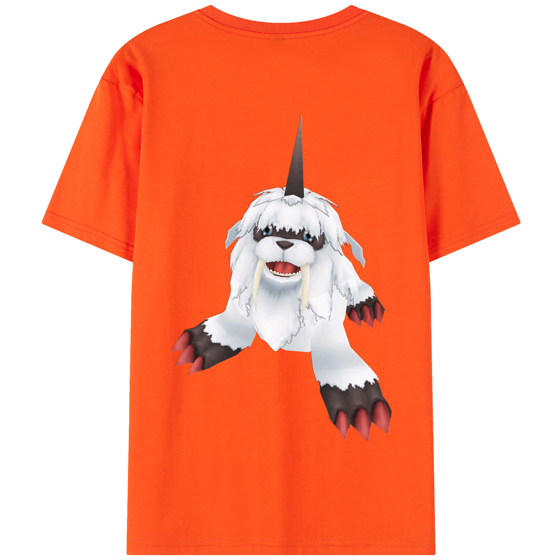 （画像用） Digimon デジタルモンスター/デジモン 綿100％半袖Tシャツ（背面プリント）