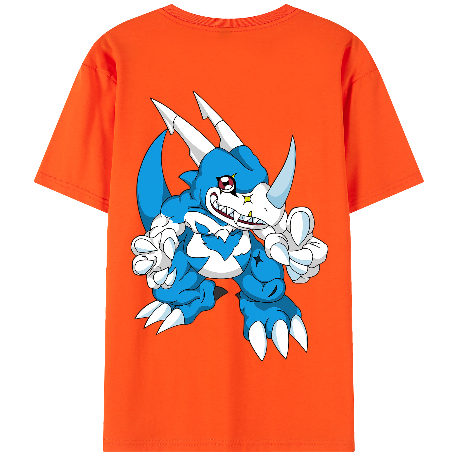 （画像用） Digimon デジタルモンスター/デジモン 綿100％半袖Tシャツ（背面プリント）