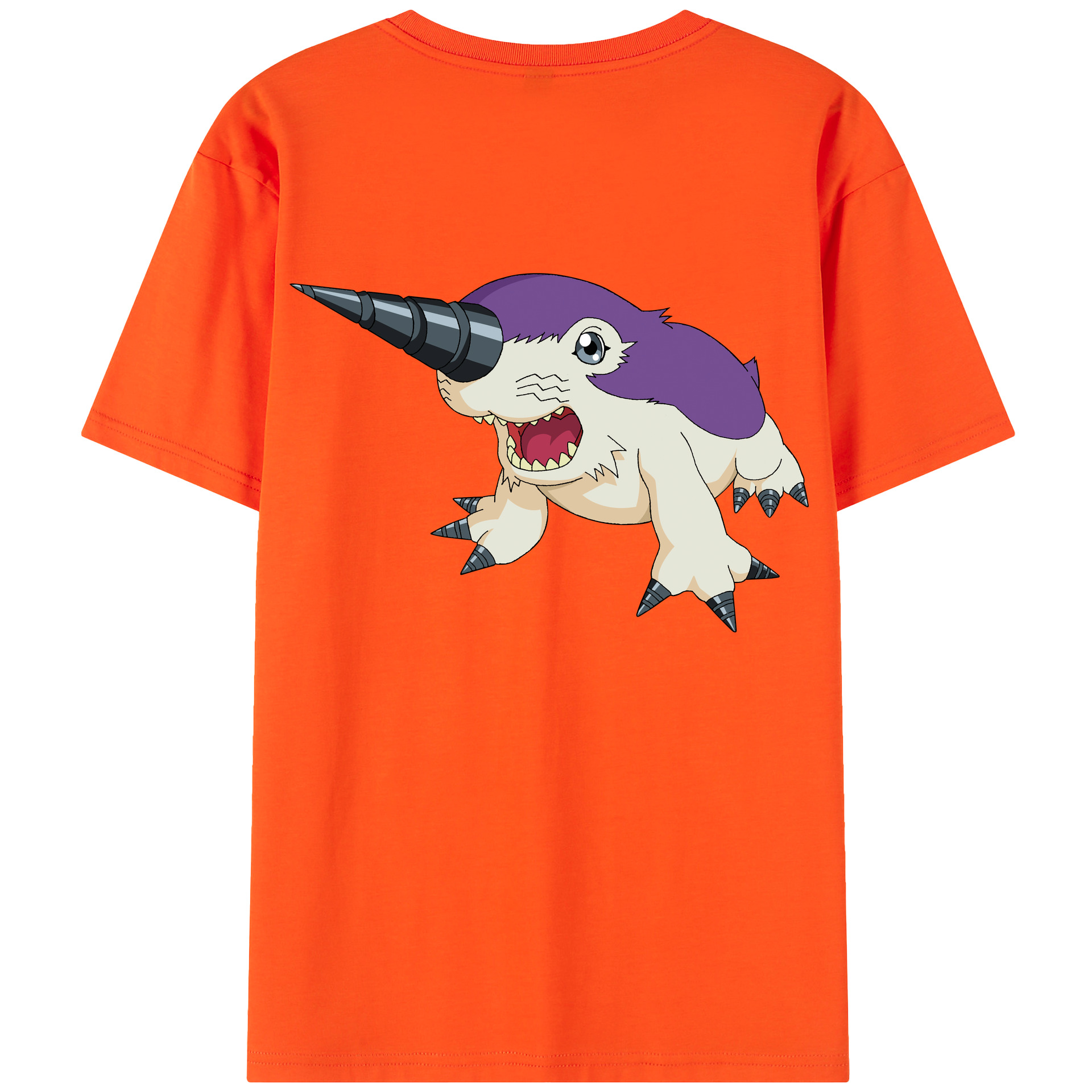 （画像用） Digimon デジタルモンスター/デジモン 綿100％半袖Tシャツ（背面プリント）
