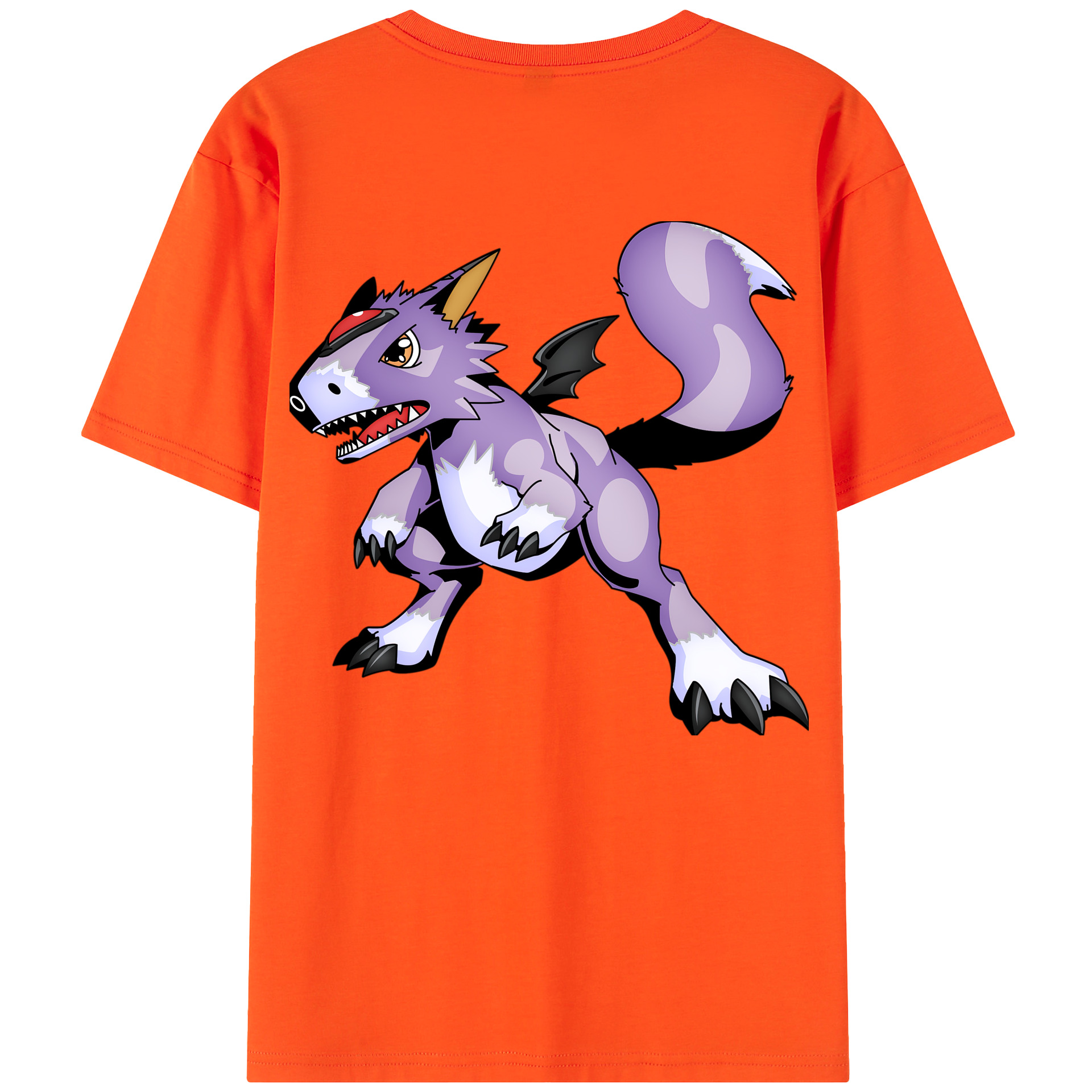 （画像用） Digimon デジタルモンスター/デジモン 綿100％半袖Tシャツ（背面プリント）