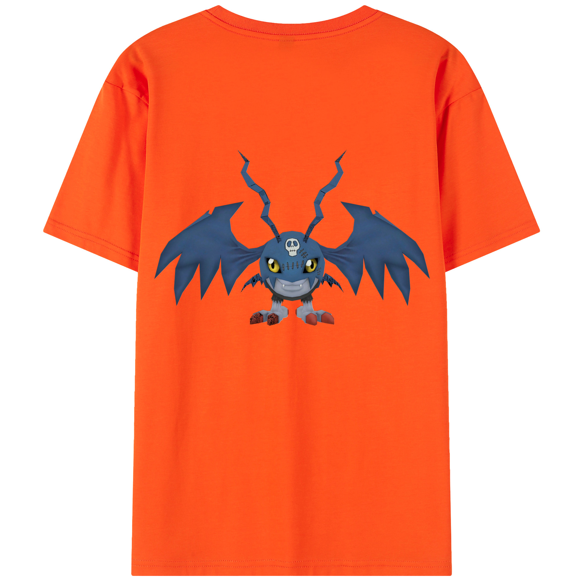 （画像用） Digimon デジタルモンスター/デジモン 綿100％半袖Tシャツ（背面プリント）